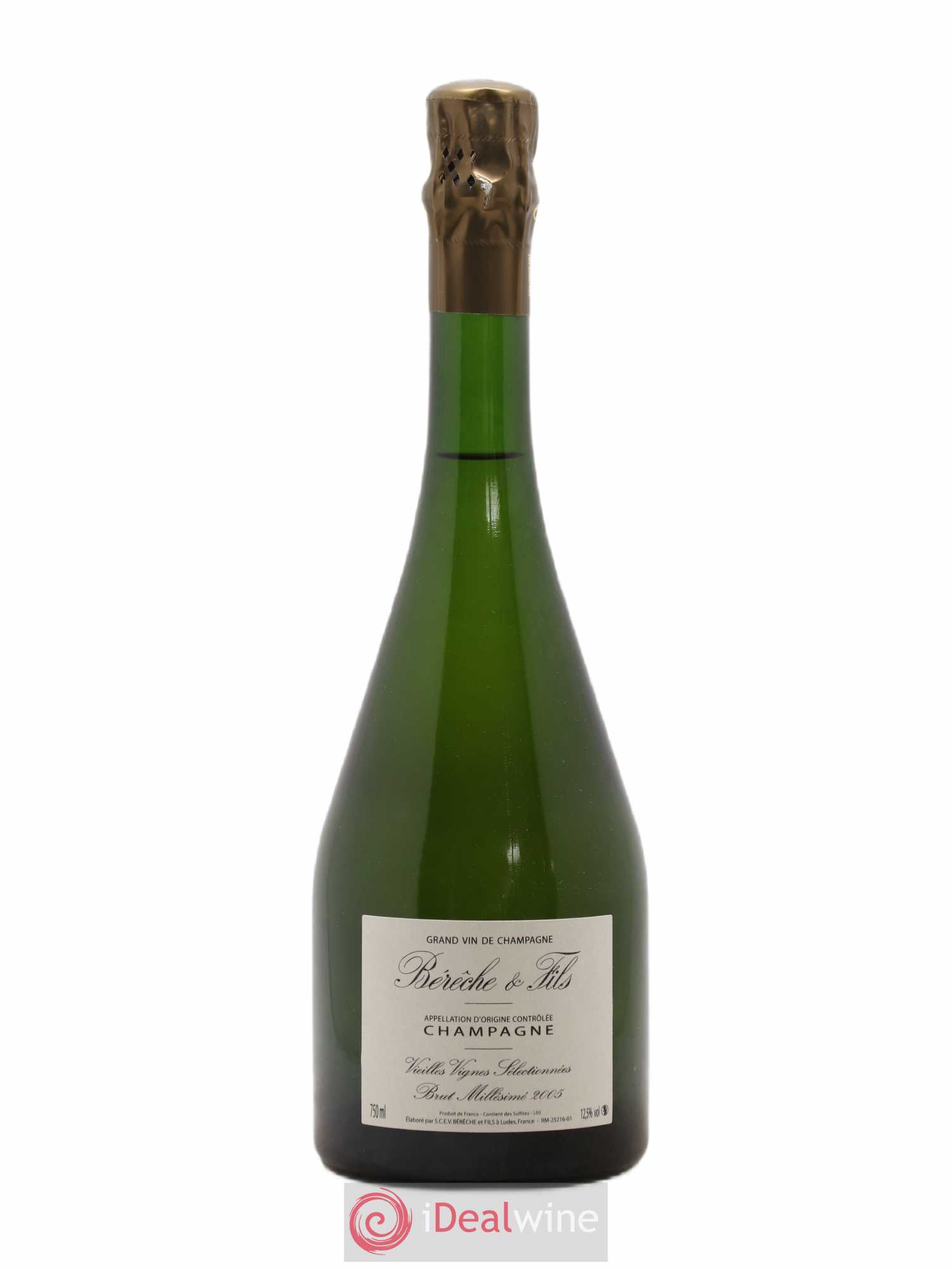 Champagne Vielles Vignes Sélectionnées Bérêche et Fils 2005 - Posten von 1 Flasche - 0