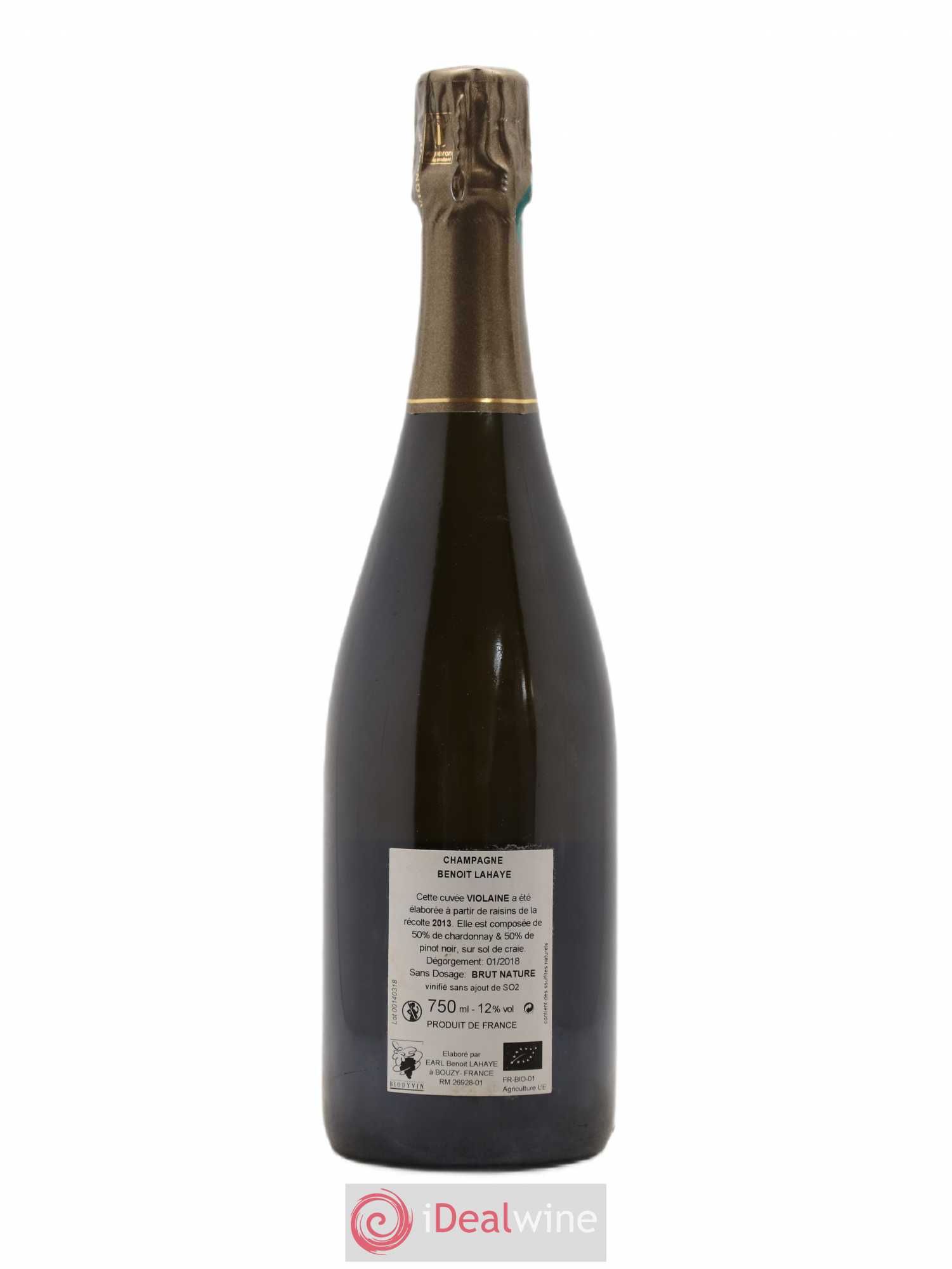 Violaine Brut Nature Benoit Lahaye 2013 - Lot de 1 bouteille - 1