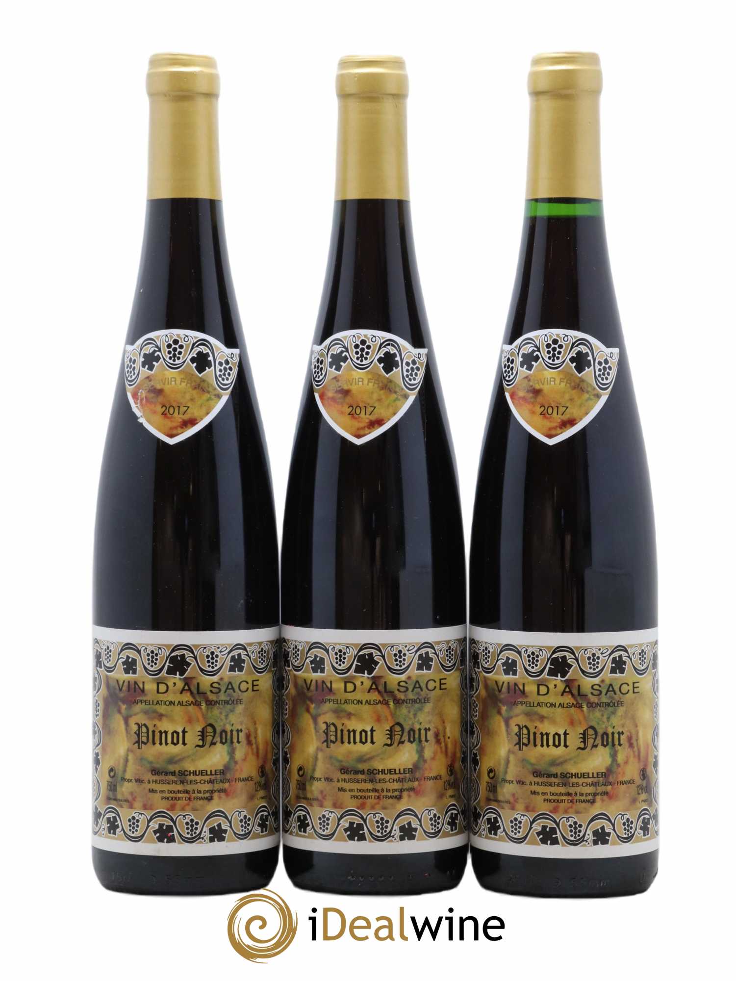 Alsace Pinot Noir Gérard Schueller (Domaine) 2017 - Lot de 3 bouteilles - 0