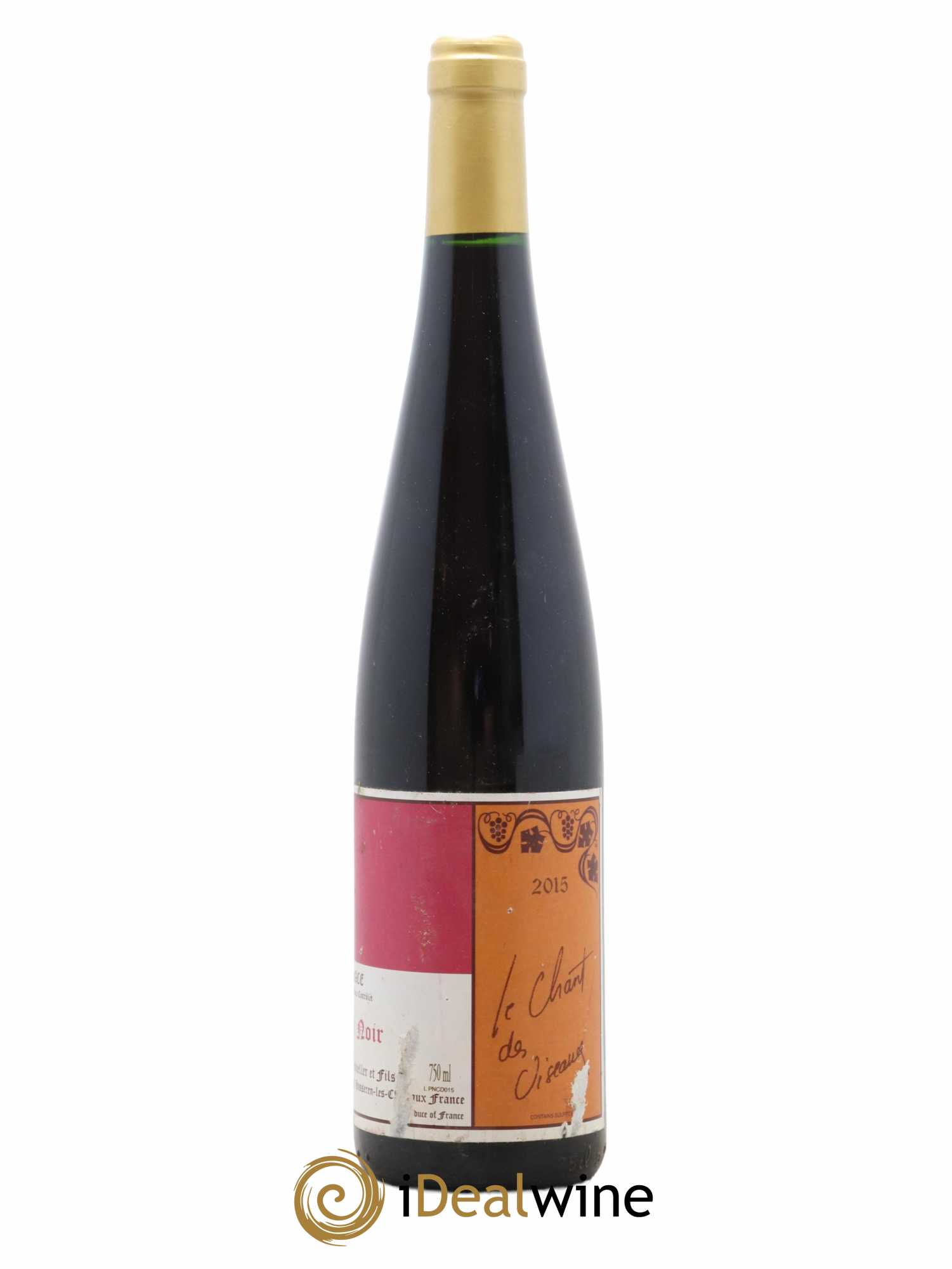 Alsace Pinot noir Le Chant des Oiseaux Gérard Schueller (Domaine) 2015 - Lot de 1 bouteille - 1