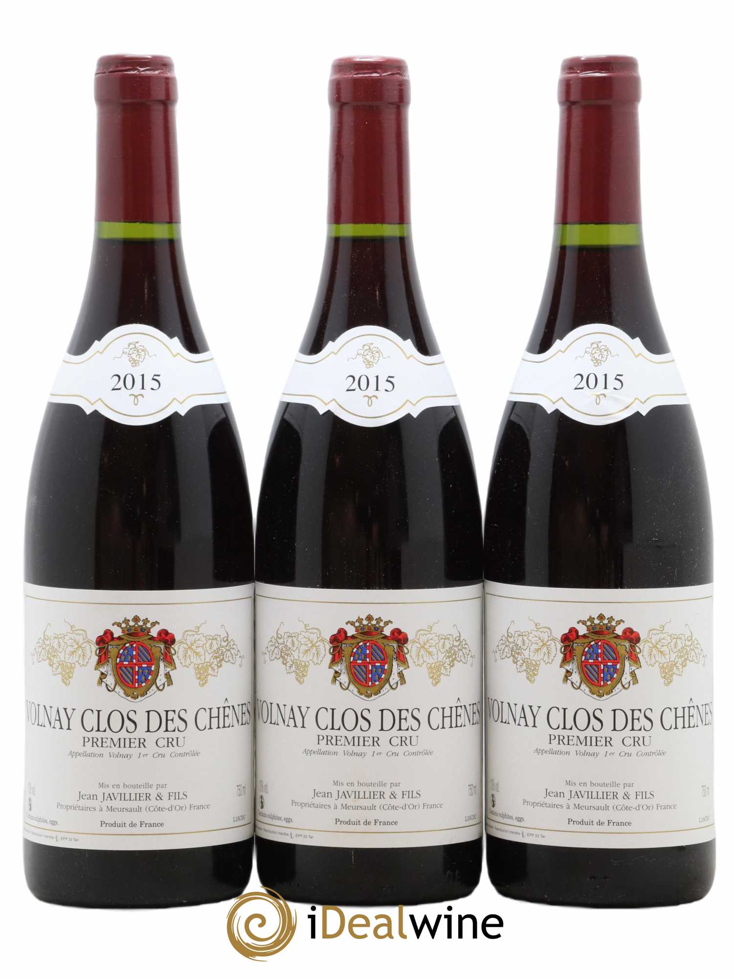 Volnay 1er Cru Clos des Chênes Jean Javillier 2015 - Posten von 3 Flaschen - 0