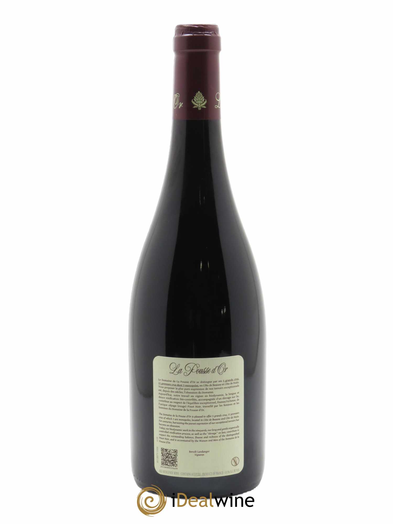 Chambolle-Musigny La Pousse d'Or (Domaine de) 2019 - Lot de 1 bouteille - 1