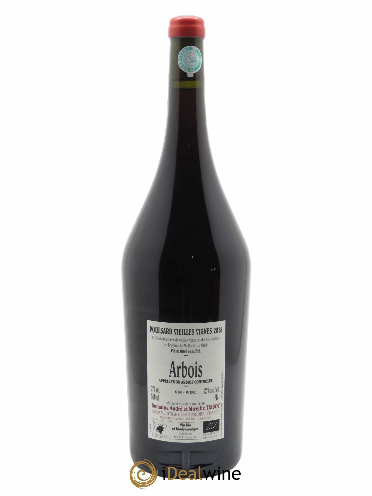 Arbois Poulsard Vieilles Vignes Bénédicte et Stéphane Tissot 2018 - Lot of 1 magnum - 1