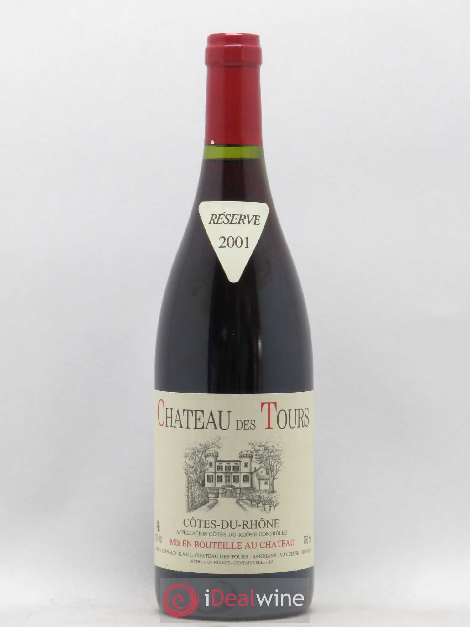 Côtes-du-Rhône Château des Tours Emmanuel Reynaud 2001 - Lot de 1 bouteille - 0