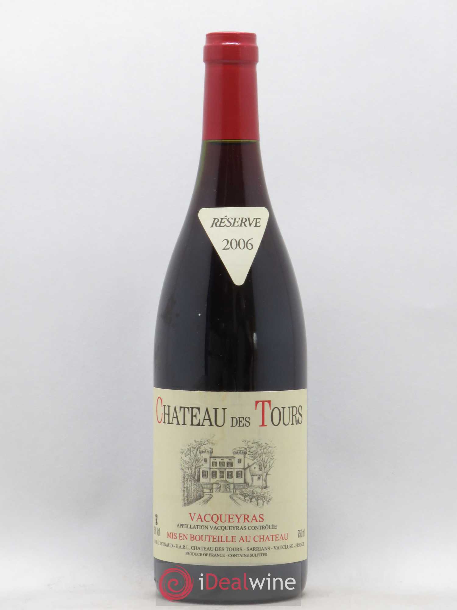 Vacqueyras Château des Tours Emmanuel Reynaud 2006 - Lot de 1 bouteille - 0