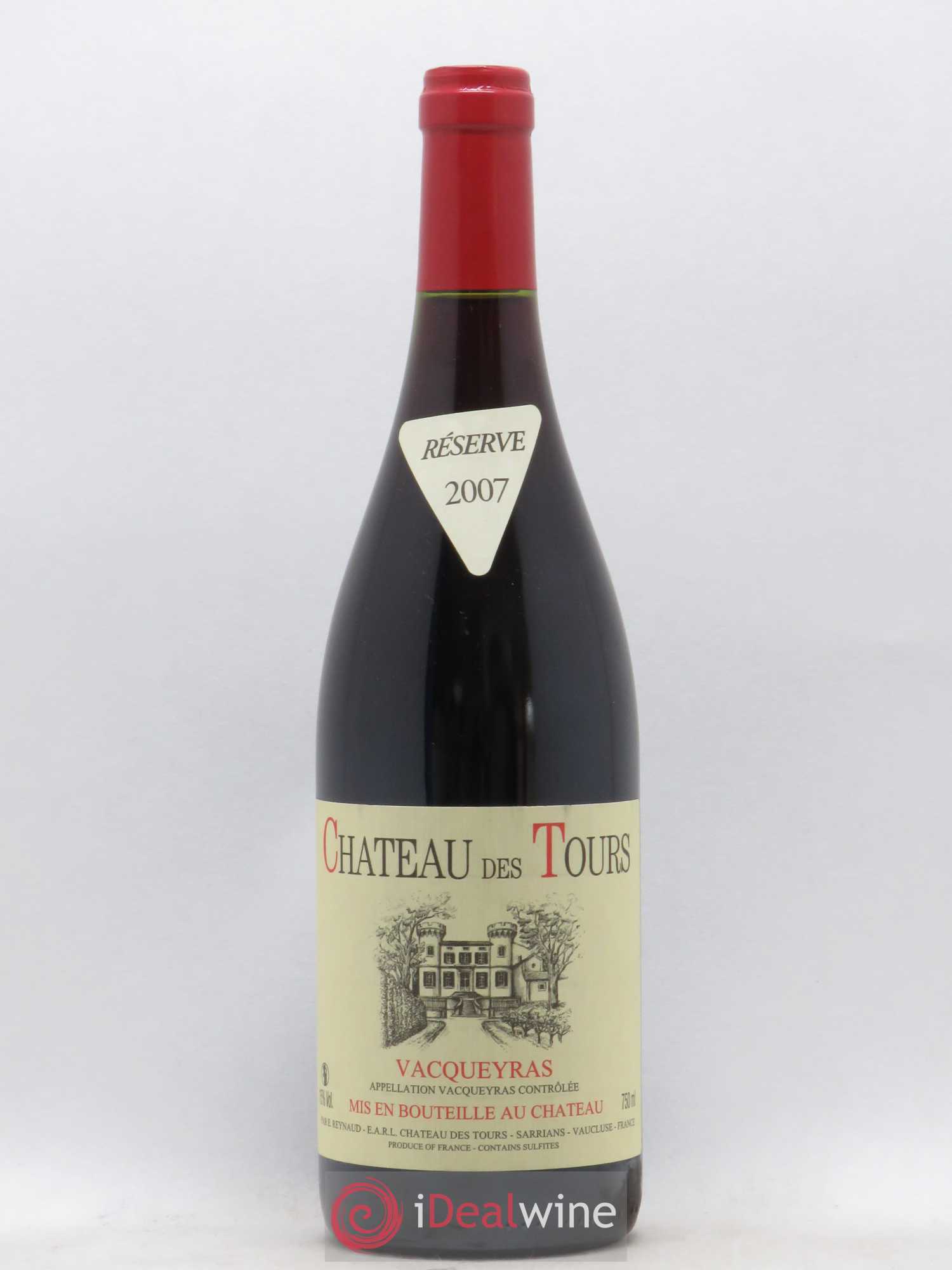 Vacqueyras Château des Tours Emmanuel Reynaud 2007 - Lot de 1 bouteille - 0