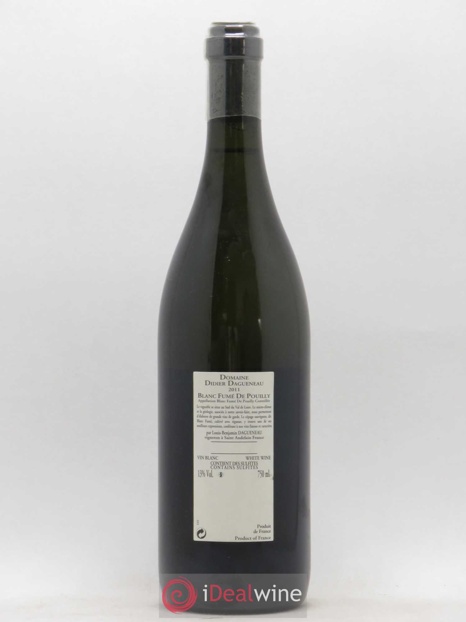 Vin de France (anciennement Pouilly-Fumé) Buisson Renard Dagueneau (Domaine Didier - Louis-Benjamin) 2011 - Lot de 1 bouteille - 1