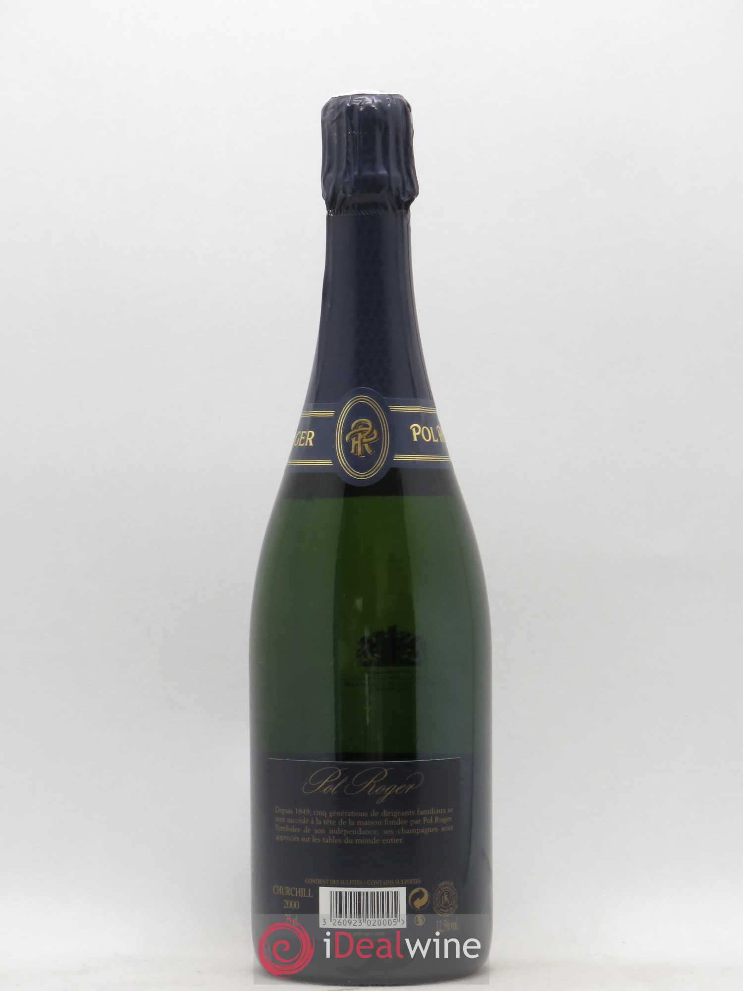 Cuvée Winston Churchill Pol Roger Brut 2000 - Lot de 1 bouteille - 1