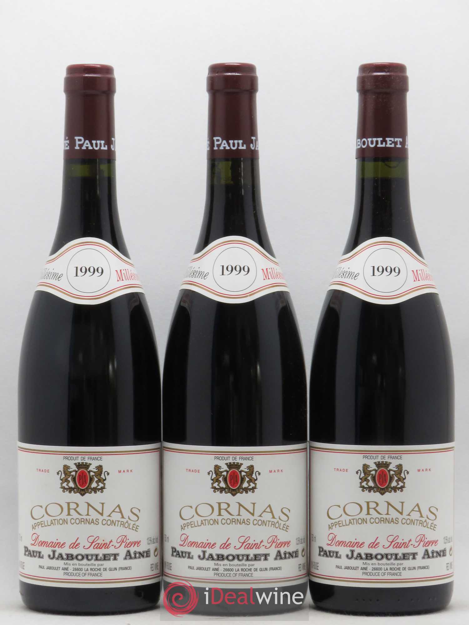 Cornas Domaine de Saint-Pierre Paul Jaboulet Ainé 1999 - Lot de 6 bouteilles - 1