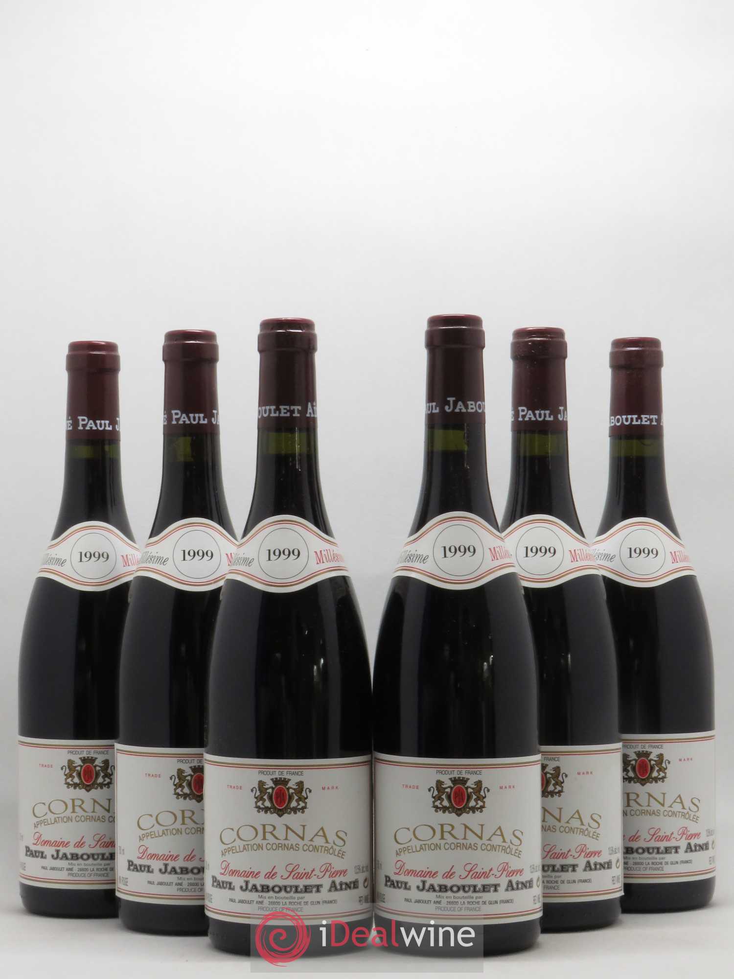 Cornas Domaine de Saint-Pierre Paul Jaboulet Ainé 1999 - Lot de 6 bouteilles - 0