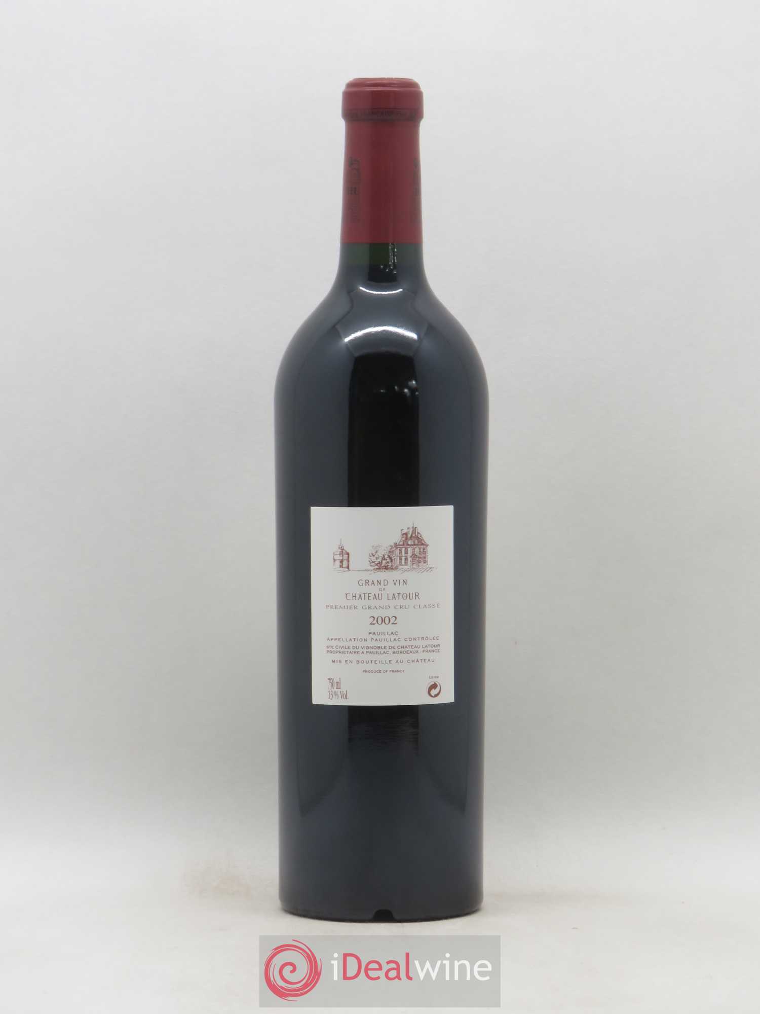 Château Latour 1er Grand Cru Classé 2002 - Lot de 1 bouteille - 1