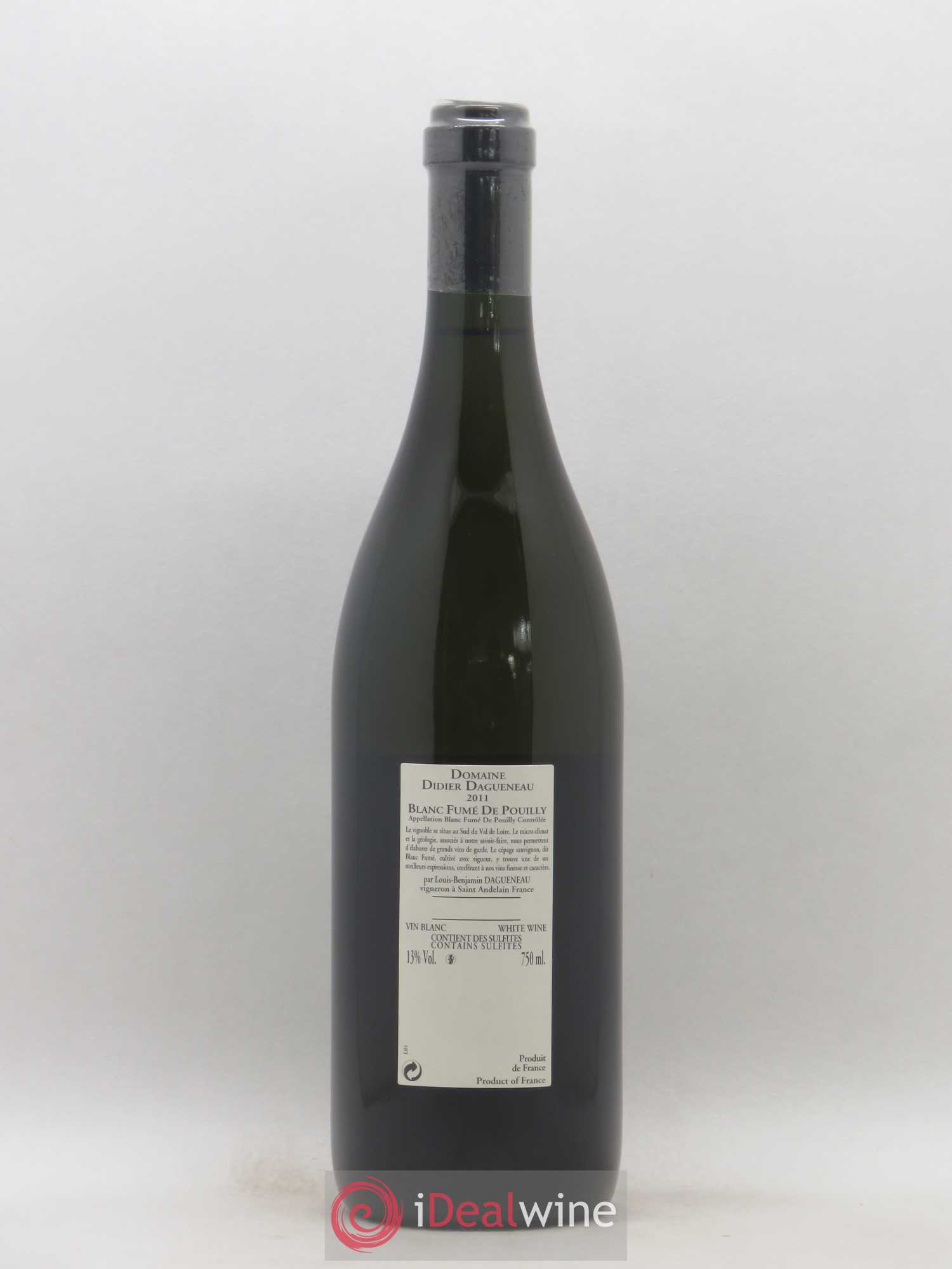 Vin de France (anciennement Pouilly-Fumé) Buisson Renard Dagueneau (Domaine Didier - Louis-Benjamin) 2011 - Lot de 1 bouteille - 1