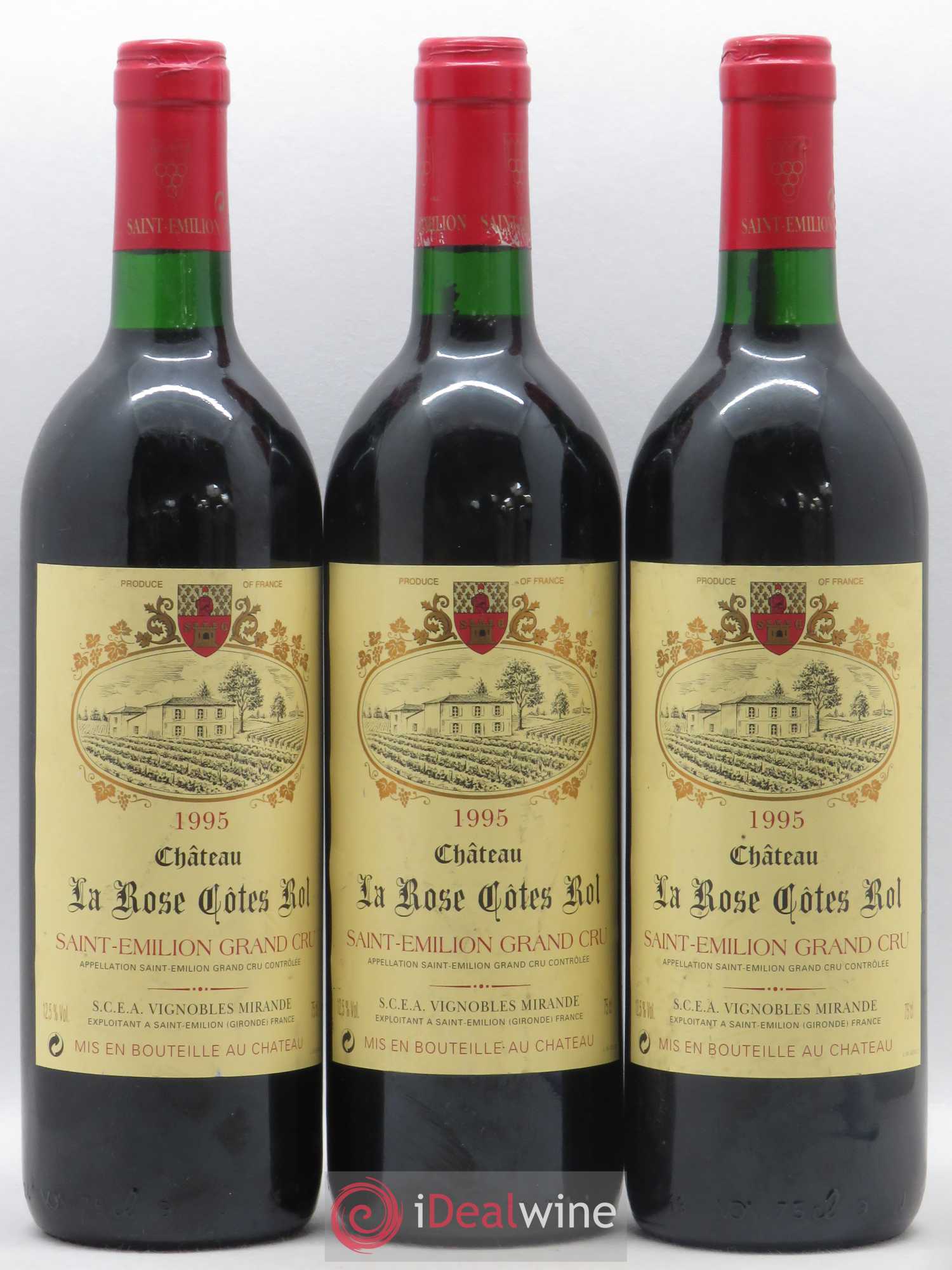 Saint-Émilion Grand Cru La Rose Cotes Rol 1995 - Lot de 6 bouteilles - 1