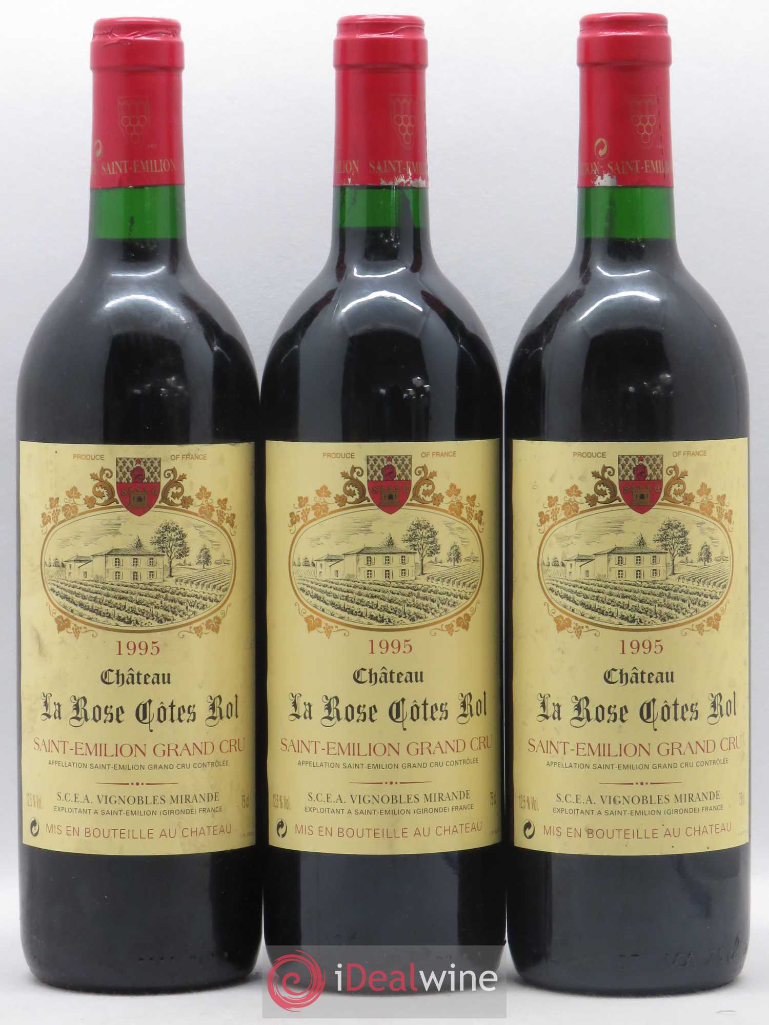 Saint-Émilion Grand Cru La Rose Cotes Rol 1995 - Lot de 6 bouteilles - 2