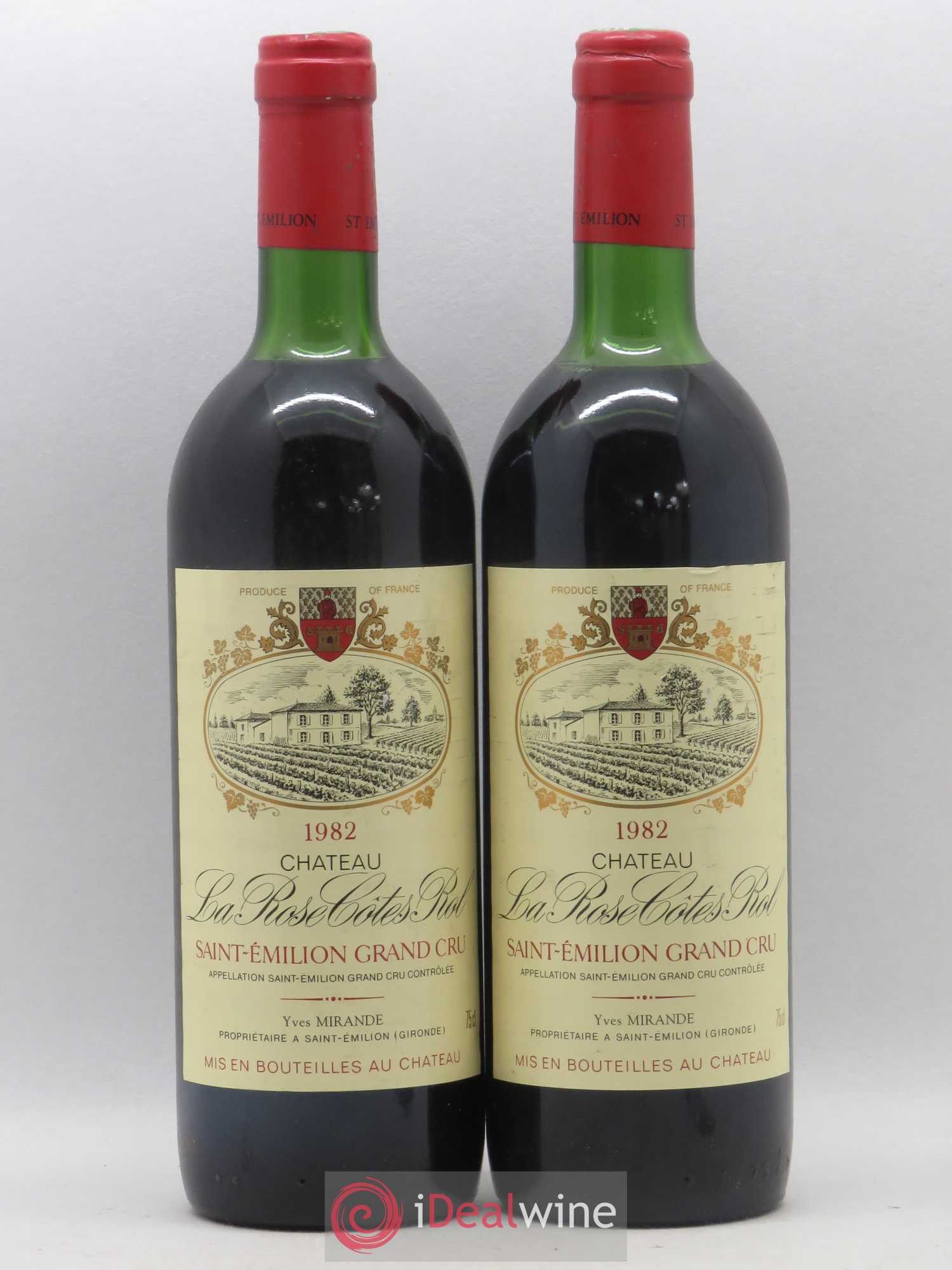 Saint-Émilion Grand Cru La Rose Cotes Rol 1982 - Lot de 2 bouteilles - 0