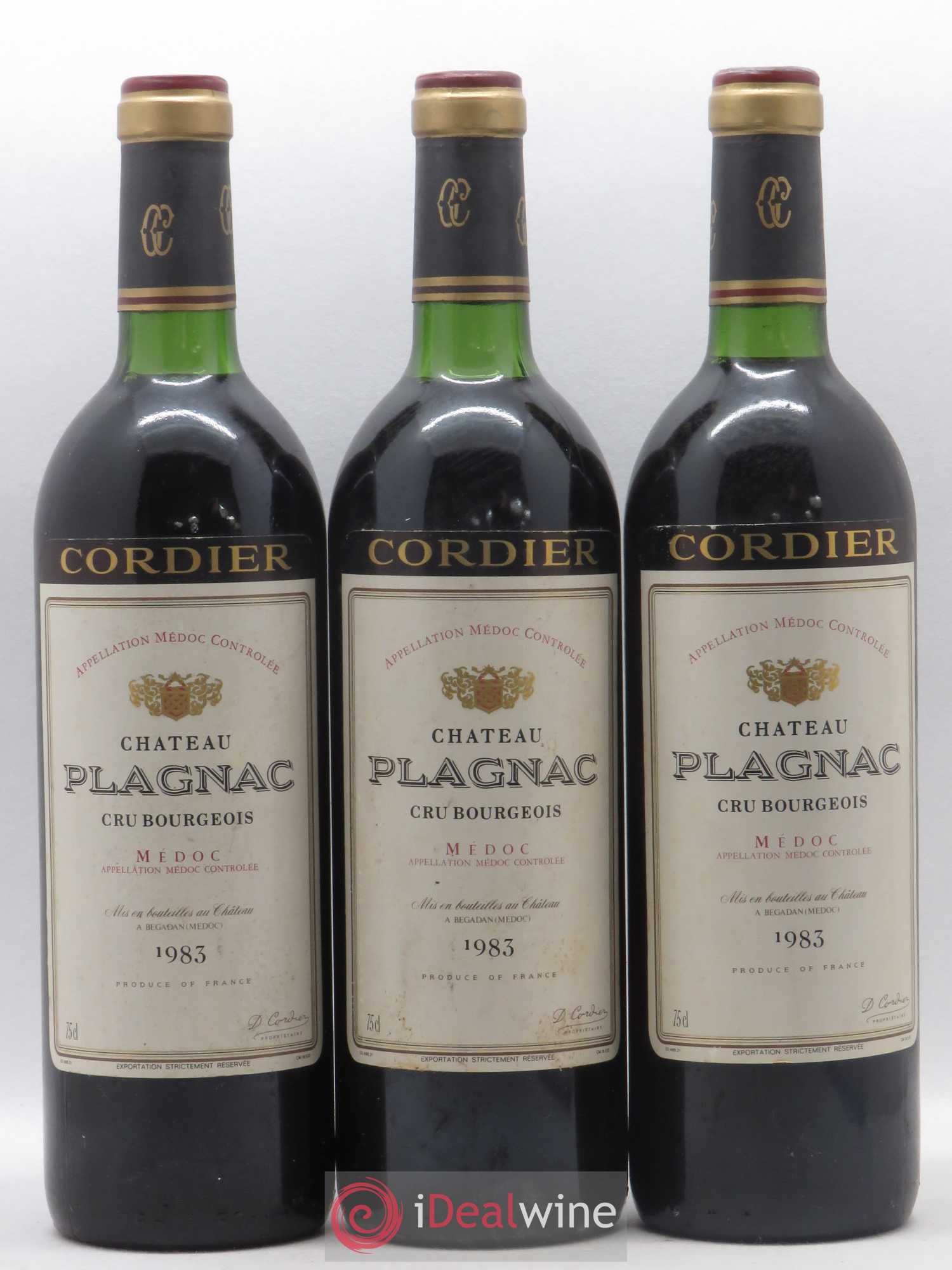 Château Plagnac Cru Bourgeois 1983 - Lot de 6 bouteilles - 2