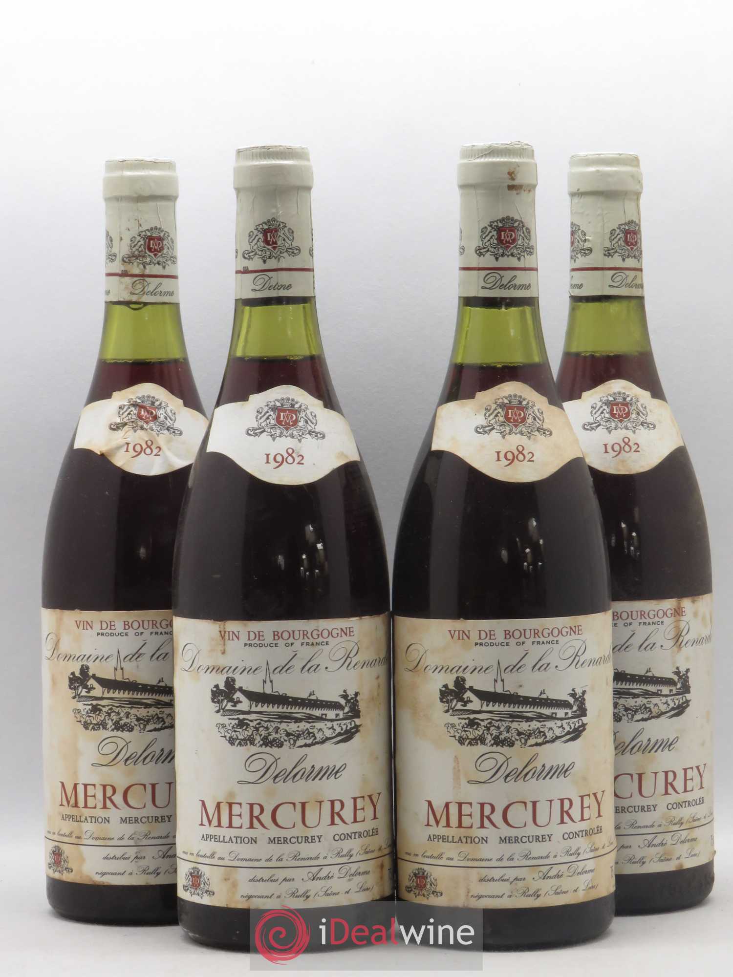 Mercurey Domaine de la Renarde 1982 - Posten von 4 Flaschen - 0