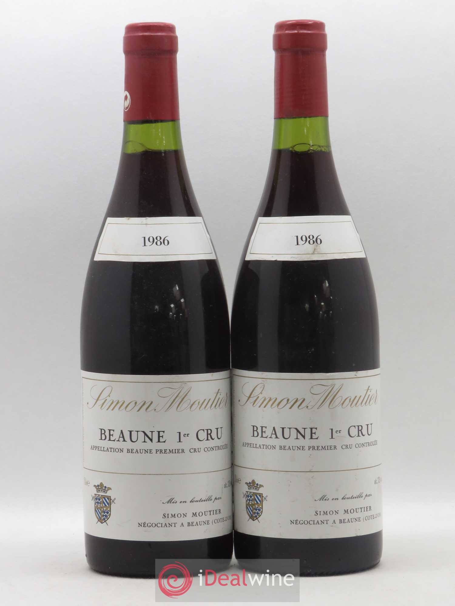 Beaune 1er Cru Simon Moutier 1986 - Lot de 2 bouteilles - 0