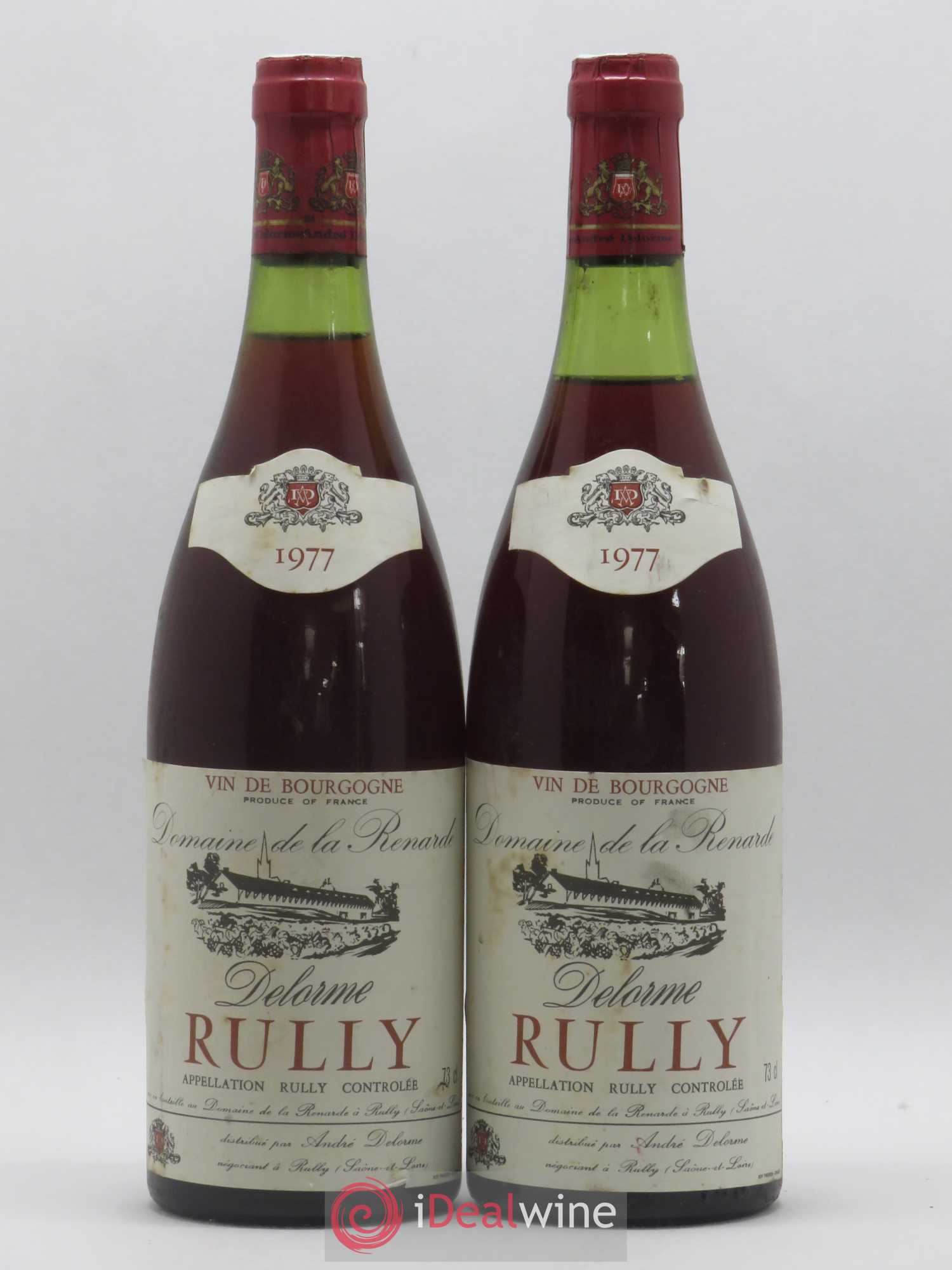 Rully Domaine de la Renarde- André Delorme 1977 - Posten von 2 Flaschen - 0