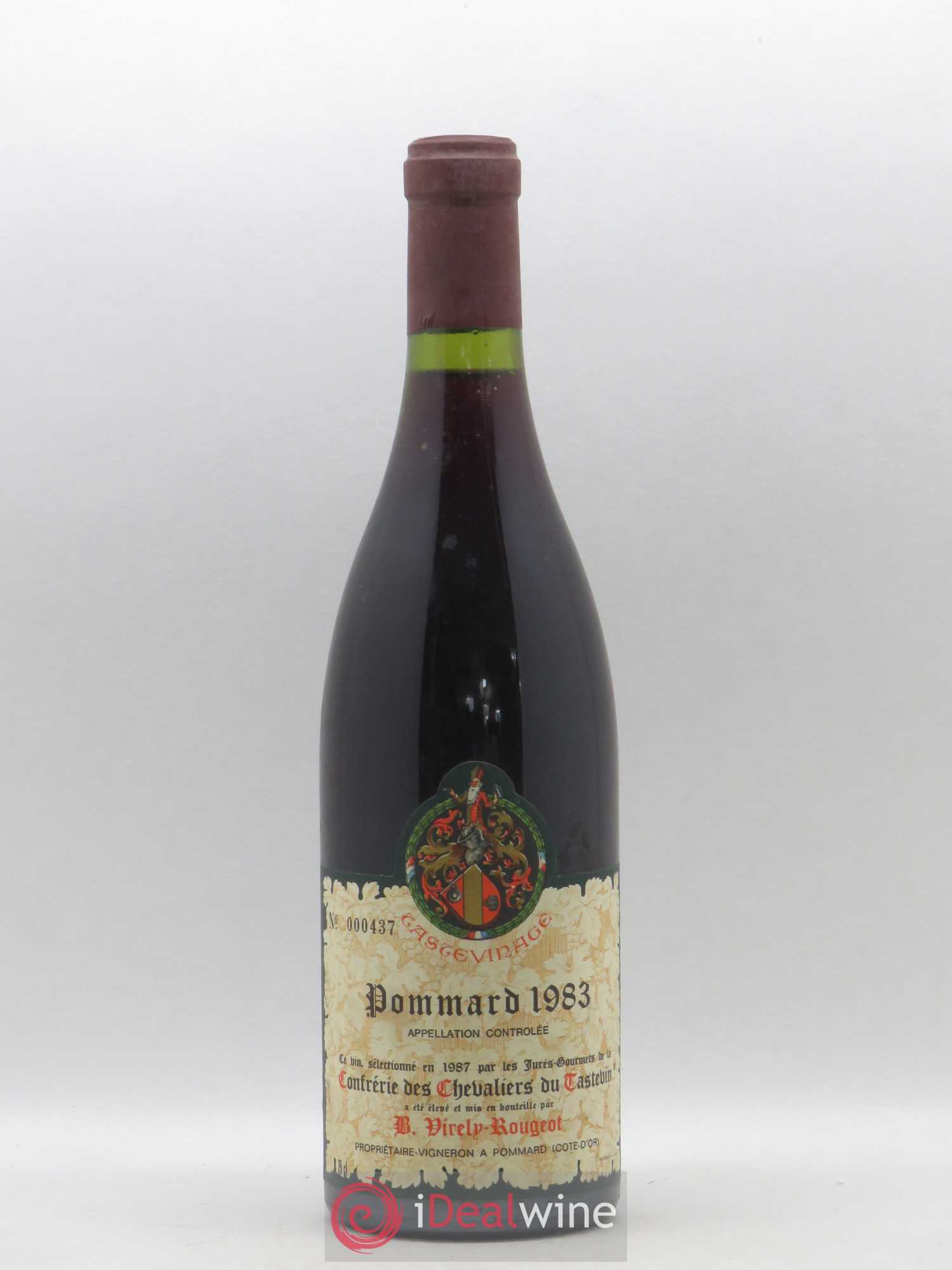 Pommard Confrérie des Chevaliers du Tastevin Virely-Rougeot 1983 - Posten von 1 Flasche - 0