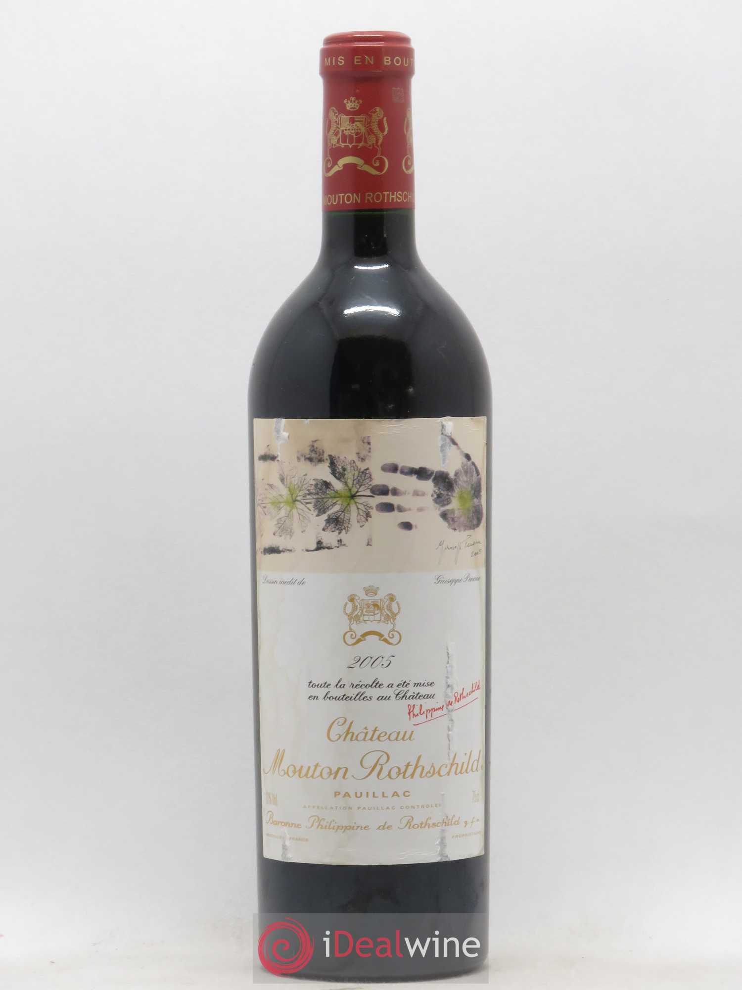Château Mouton Rothschild 1er Grand Cru Classé 2005 - Lot de 1 bouteille - 0