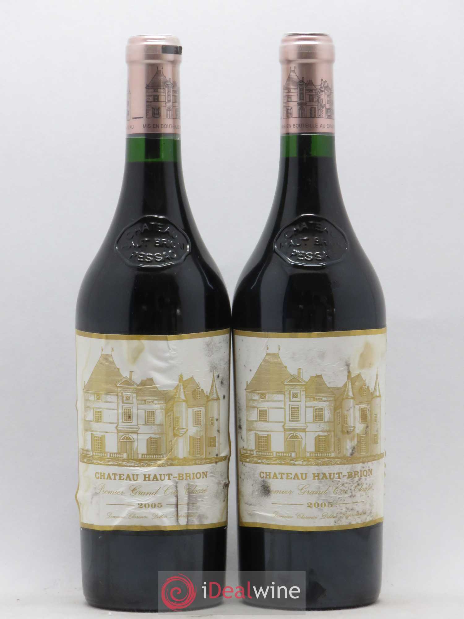 Château Haut Brion 1er Grand Cru Classé 2005 - Lot de 2 bouteilles - 0