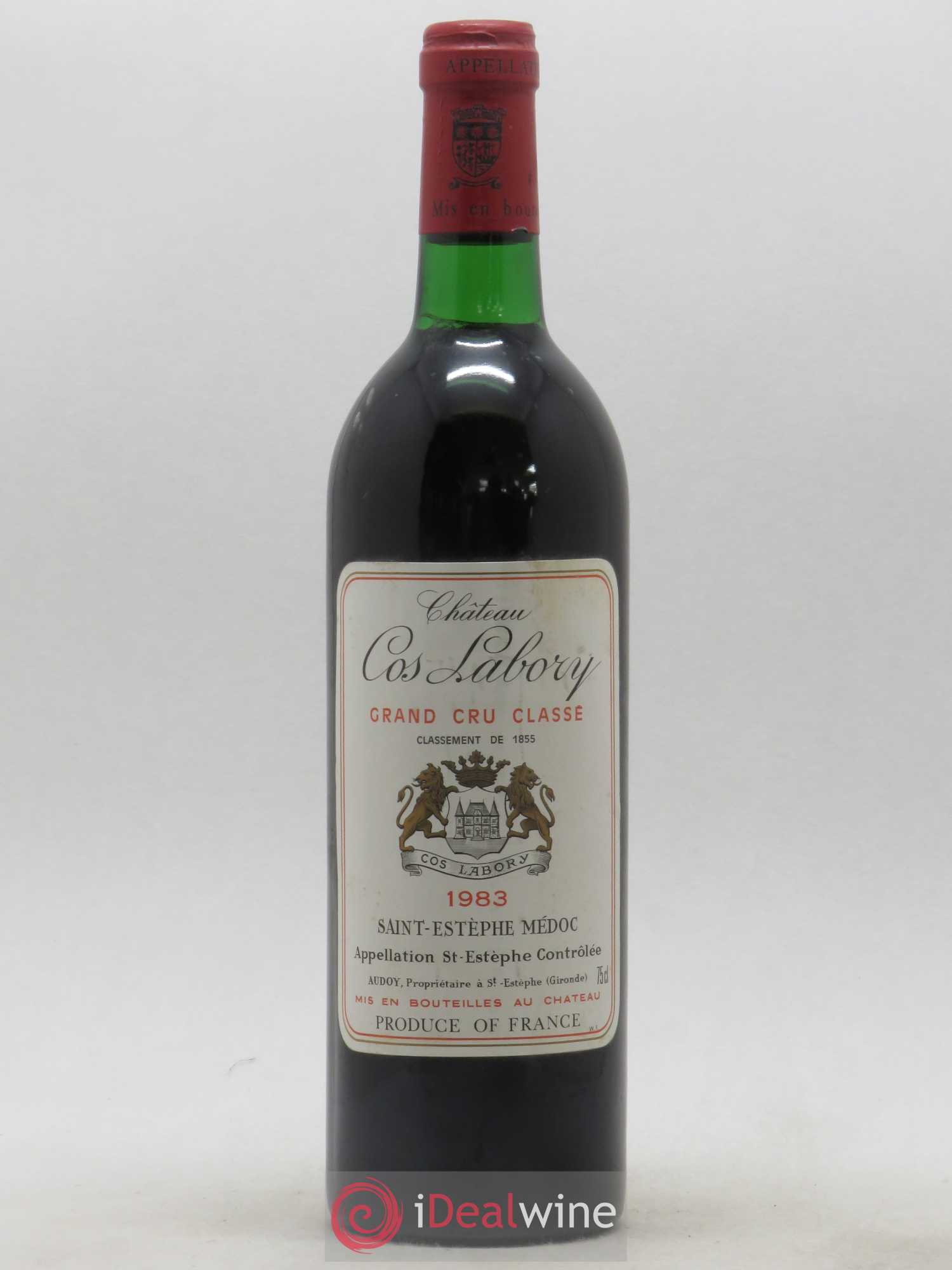 Château Cos Labory 5ème Grand Cru Classé 1983 - Lot de 1 bouteille - 0