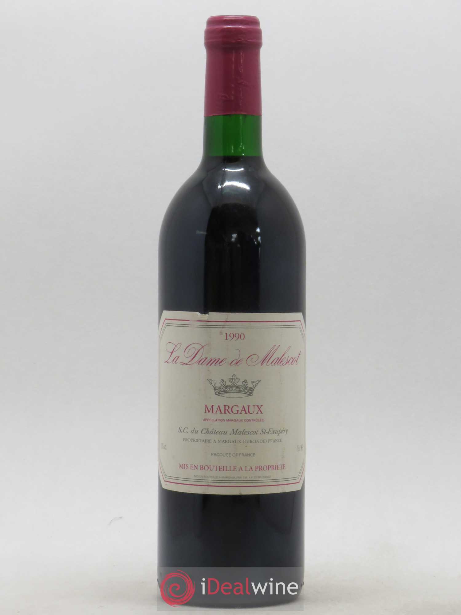 La Dame de Malescot 1990 - Lot de 1 bouteille - 0