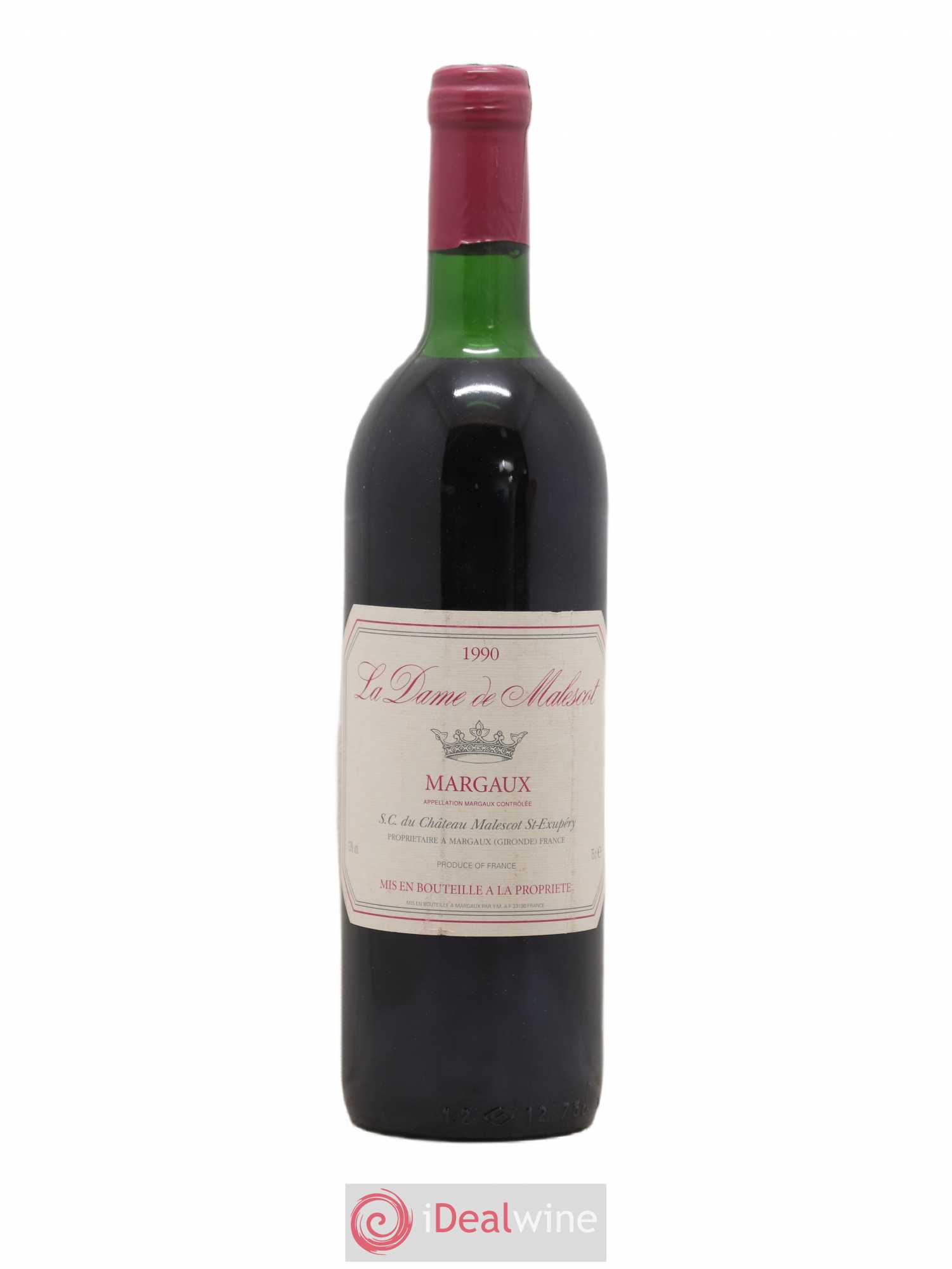 La Dame de Malescot (sans prix de réserve) 1990 - Lot de 1 bouteille - 0