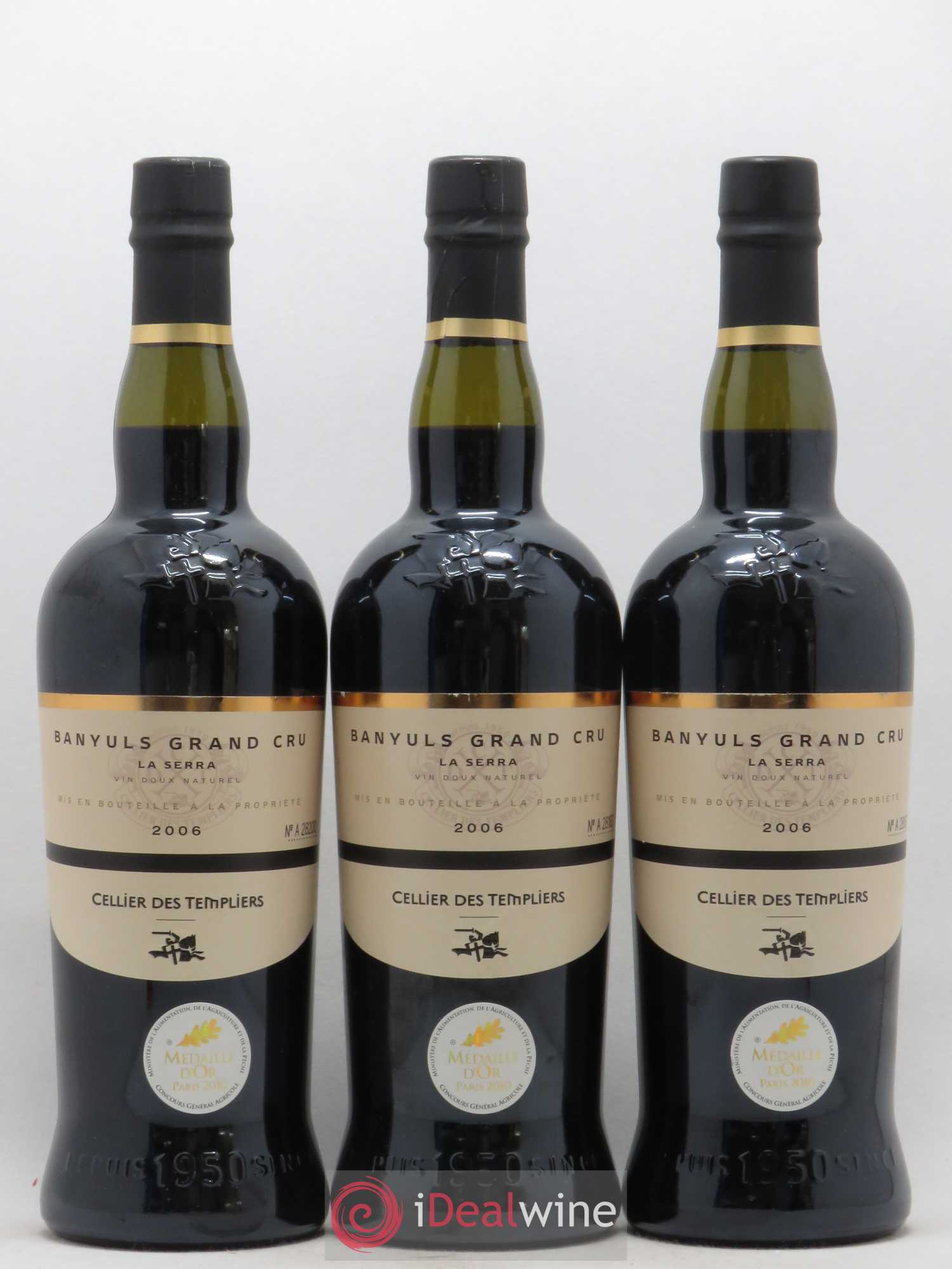 Banyuls Grand Cru La Serra Celliers des Templiers 2006 - Posten von 3 Flaschen - 0