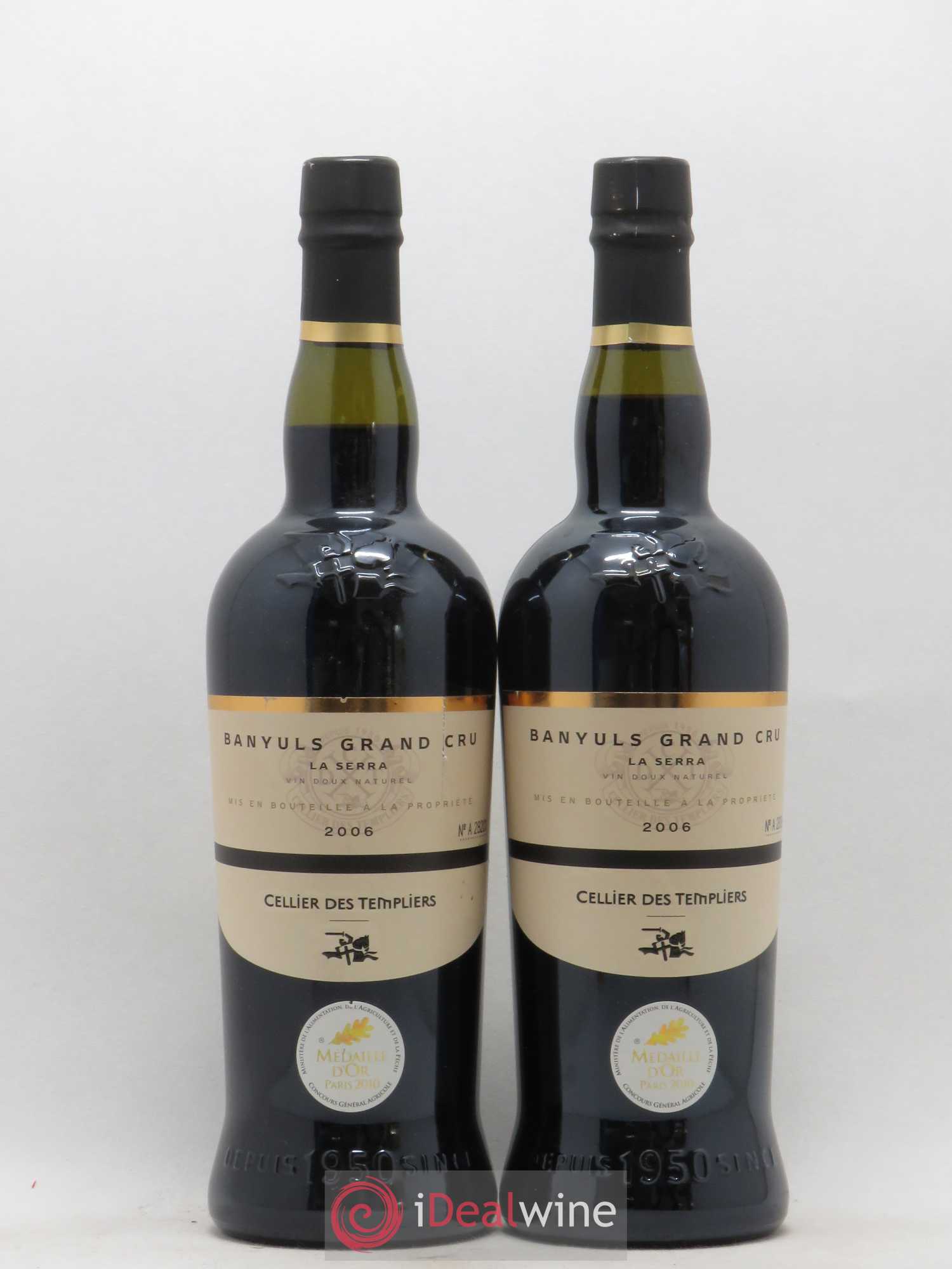Banyuls Grand Cru La Serra Celliers des Templiers 2006 - Lotto di 2 bottiglie - 0