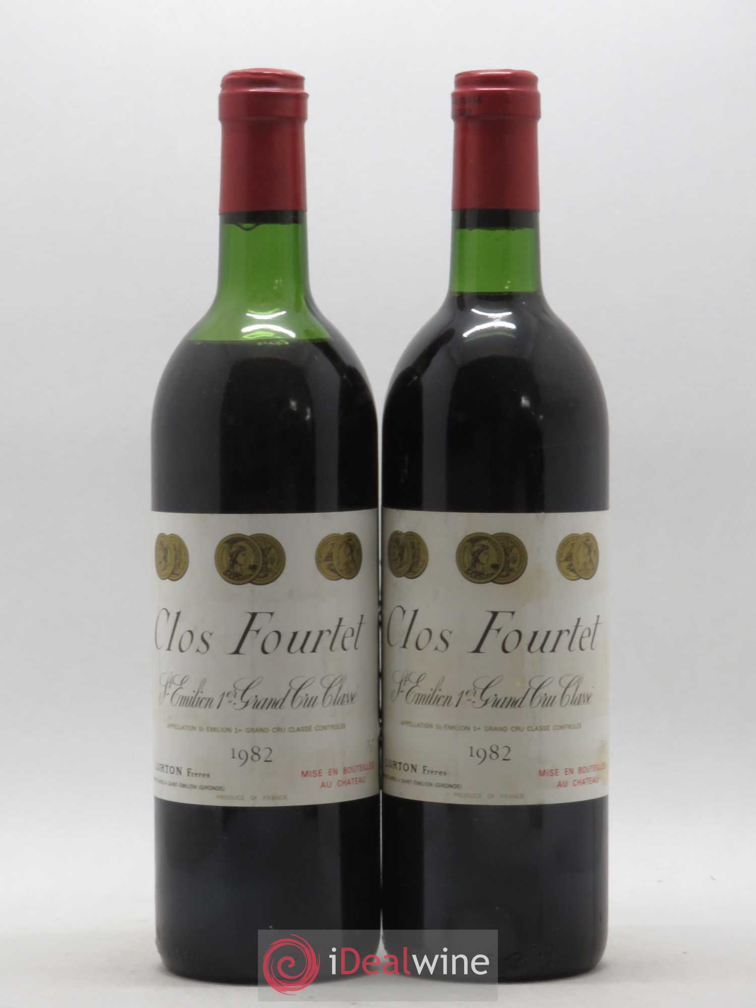 Clos Fourtet 1er Grand Cru Classé B 1982 - Lot de 2 bouteilles - 0