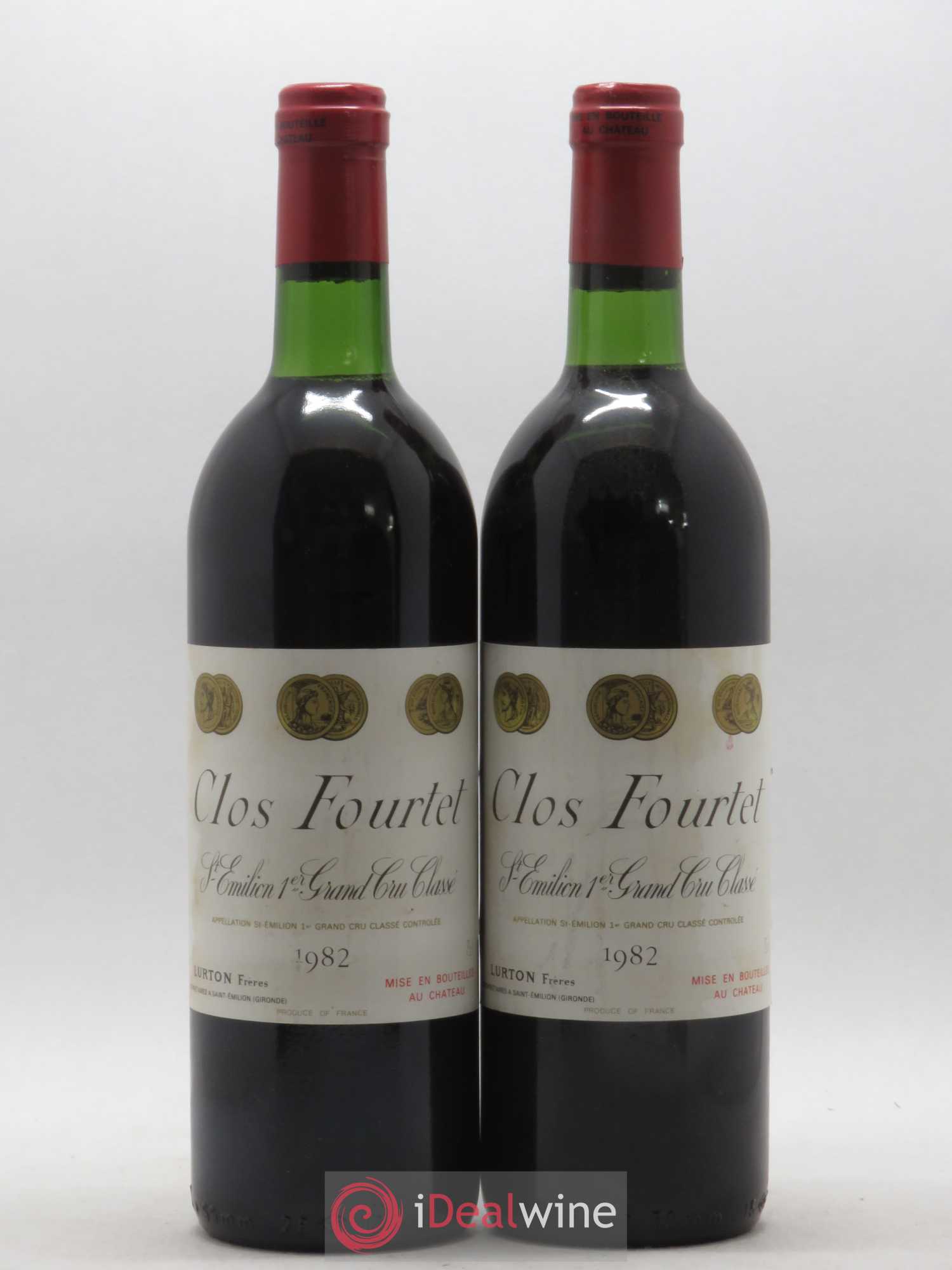 Clos Fourtet 1er Grand Cru Classé B 1982 - Lot de 2 bouteilles - 0