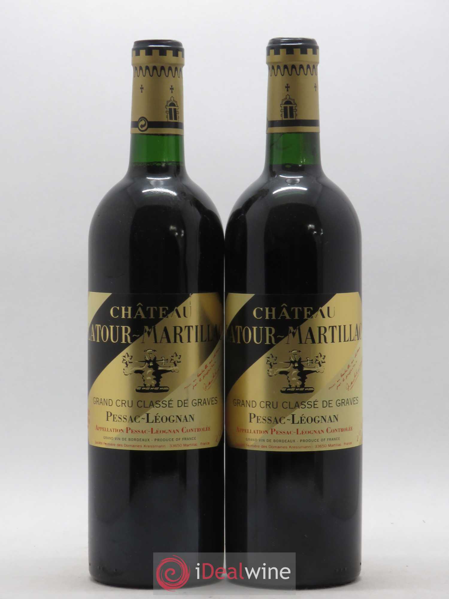 Château Latour-Martillac Cru Classé de Graves 2000 - Lot de 2 bouteilles - 0