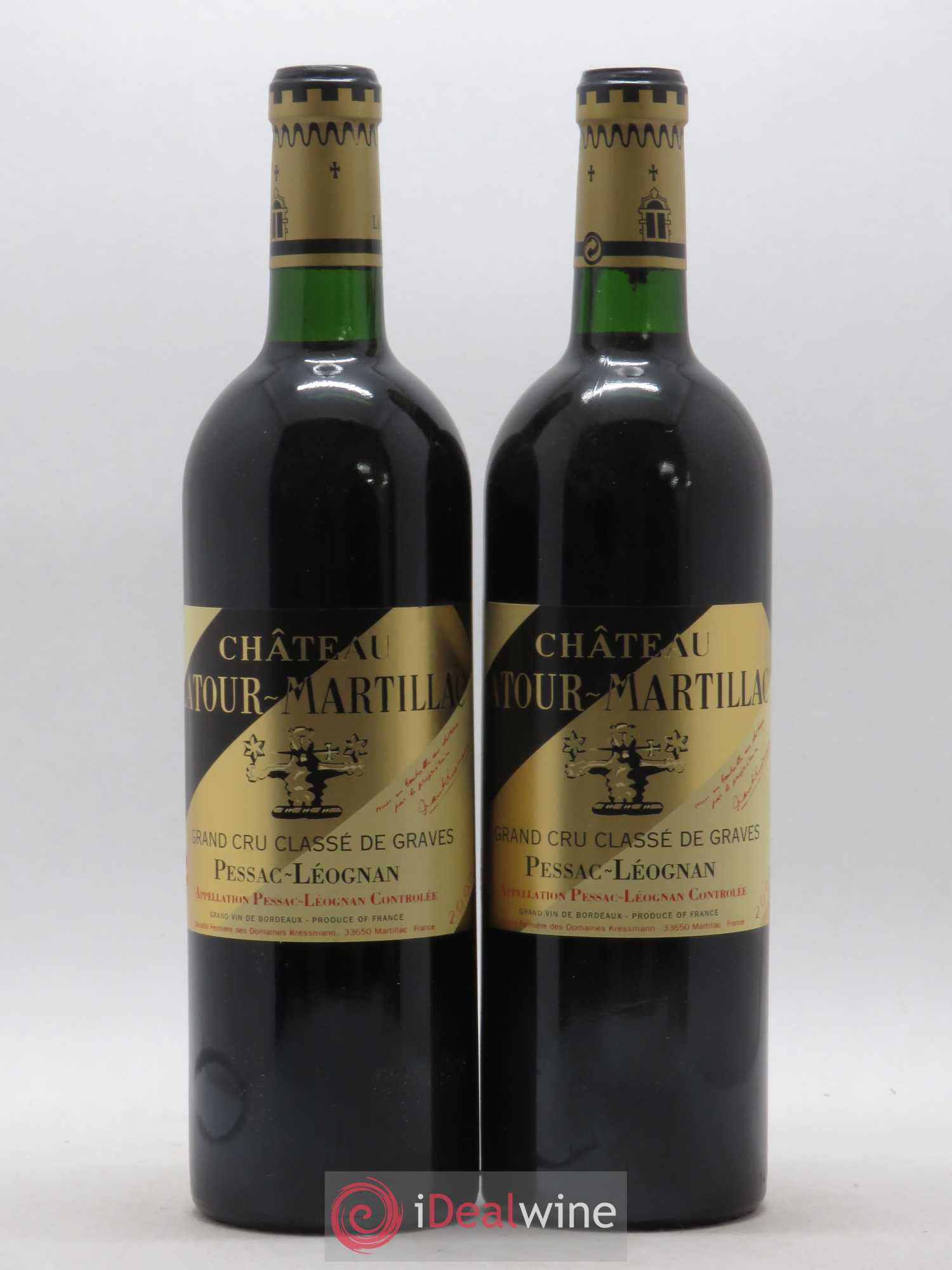 Château Latour-Martillac Cru Classé de Graves 2000 - Lot de 2 bouteilles - 0