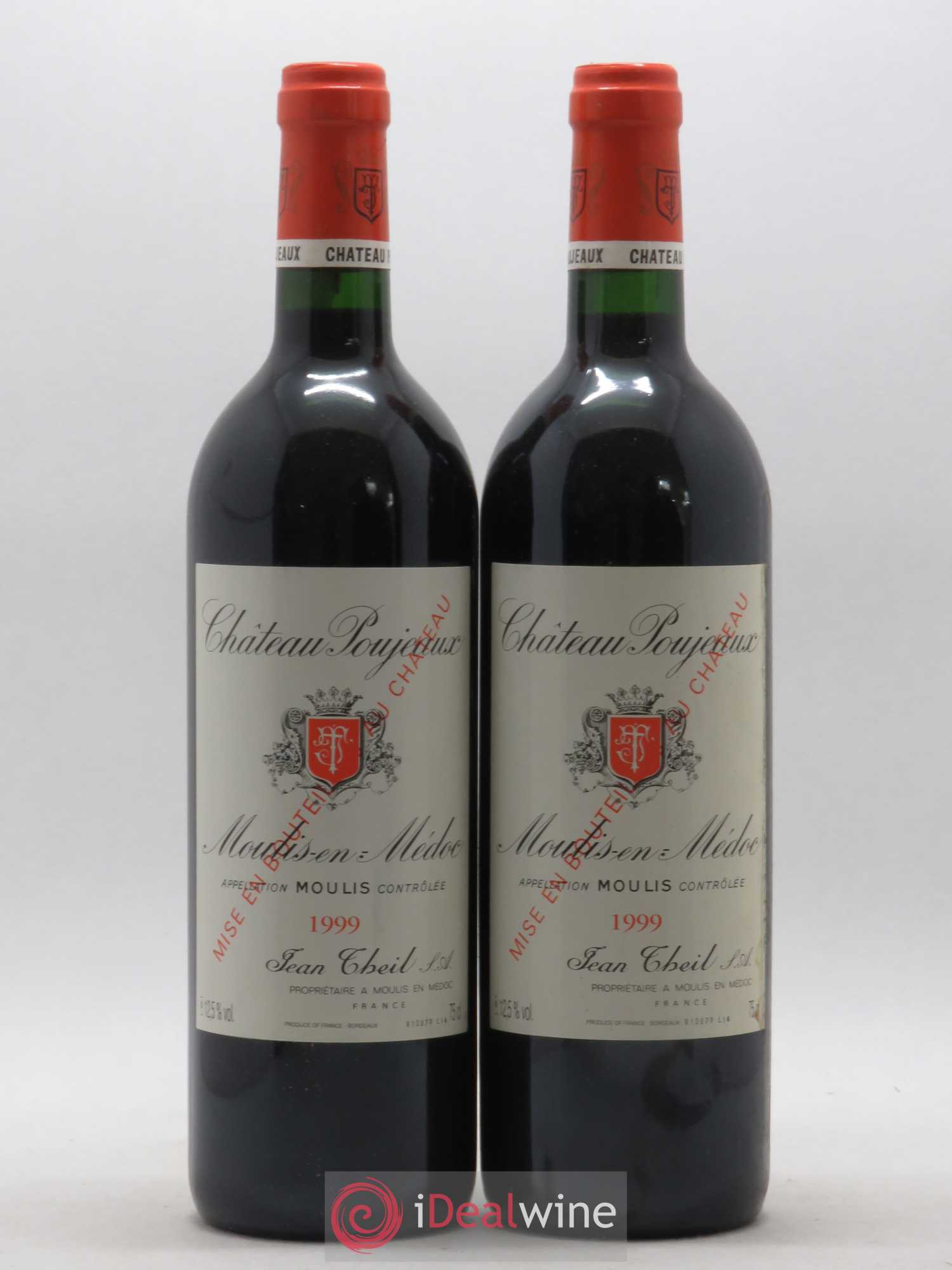 Château Poujeaux 1999 - Lot de 2 bouteilles - 0