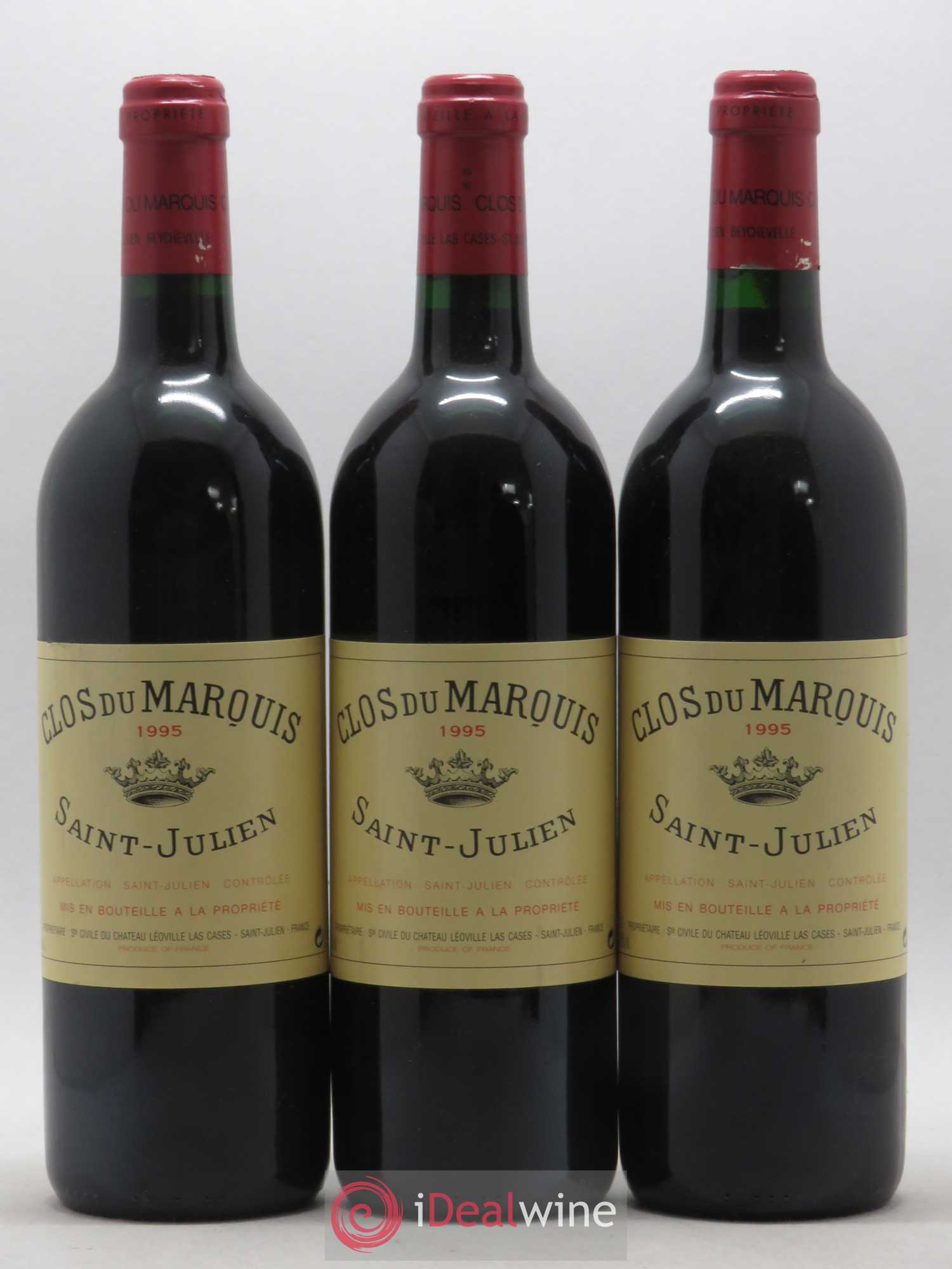 Clos du Marquis 1995 - Lot de 3 bouteilles - 0