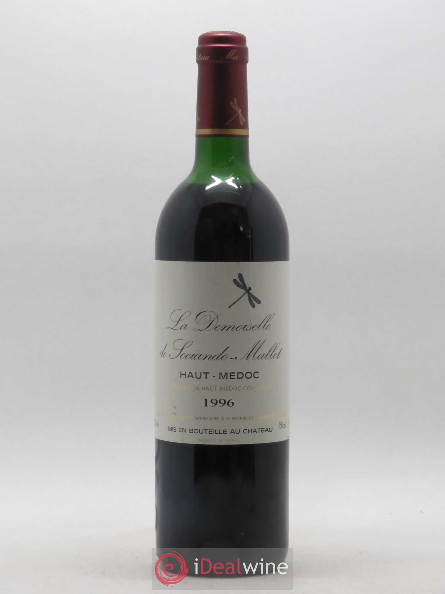 Demoiselle de Sociando Mallet Second Vin 1996 - Lot de 1 bouteille - 0