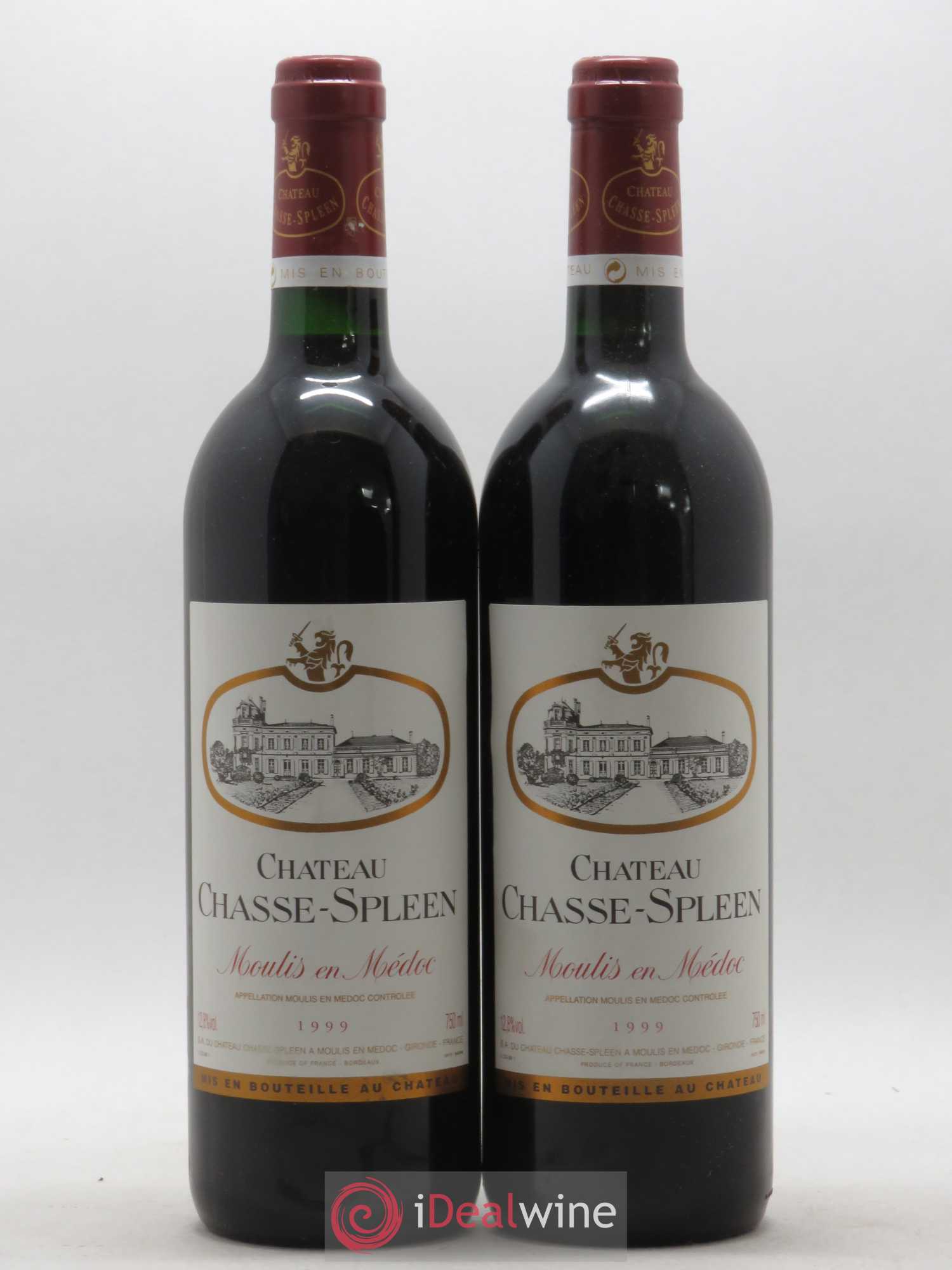 Château Chasse Spleen 1999 - Lot de 2 bouteilles - 0