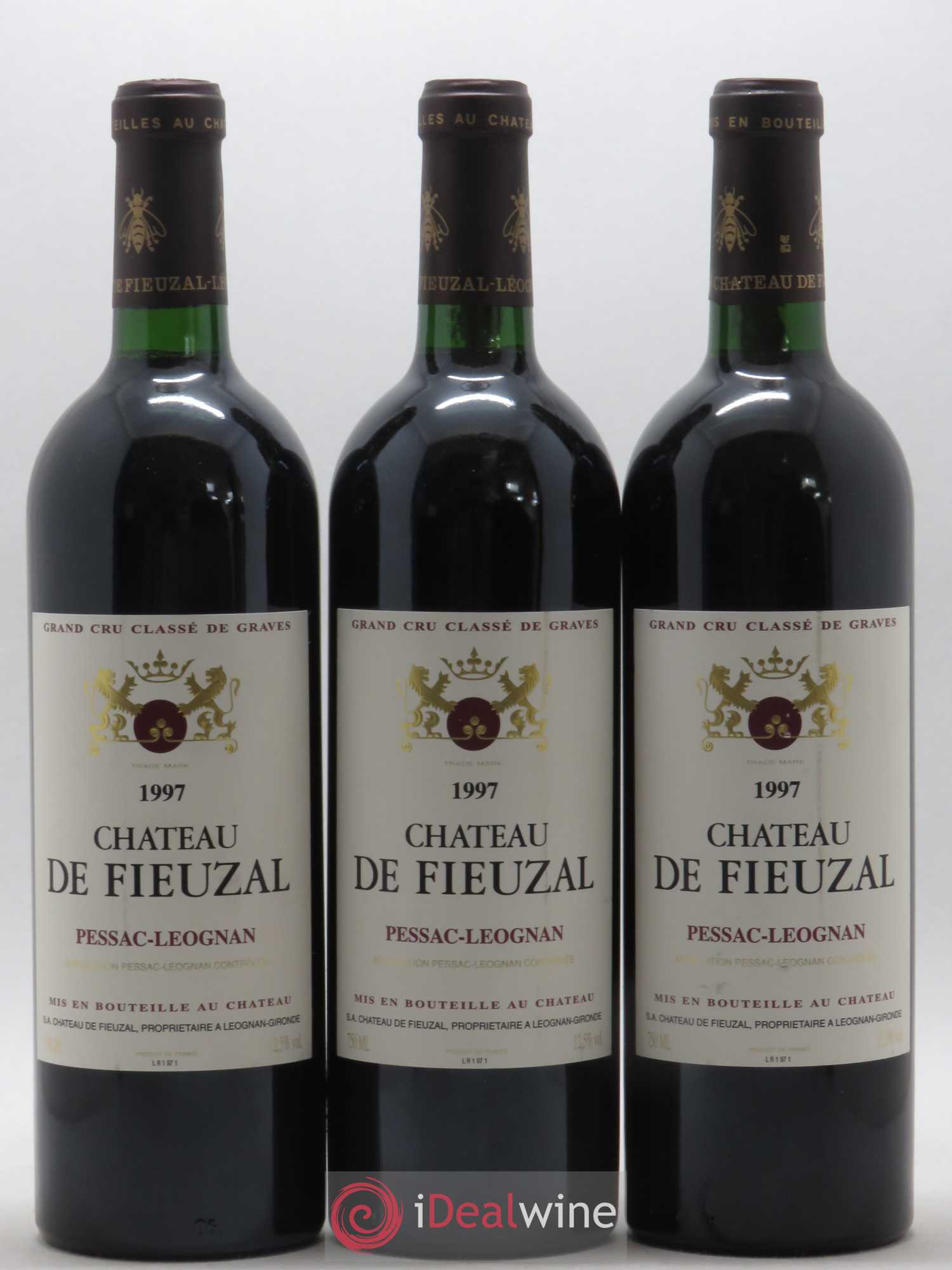 Château de Fieuzal Cru Classé de Graves 1997 - Lot de 3 bouteilles - 0