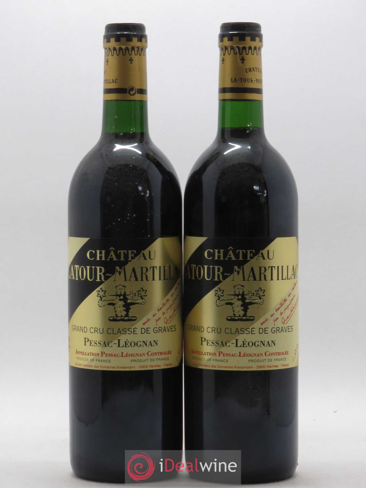 Château Latour-Martillac Cru Classé de Graves 1997 - Lot de 2 bouteilles - 0