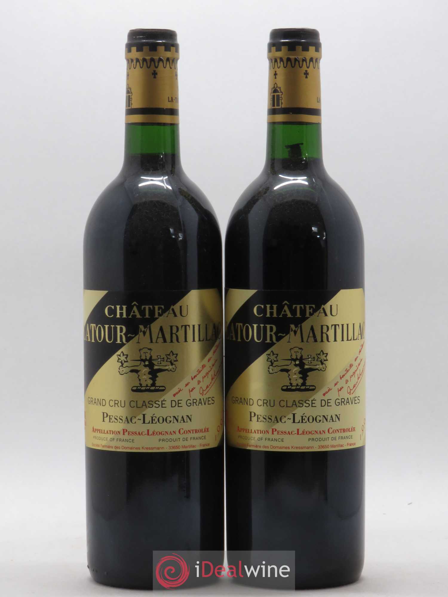 Château Latour-Martillac Cru Classé de Graves 1997 - Lot de 2 bouteilles - 0