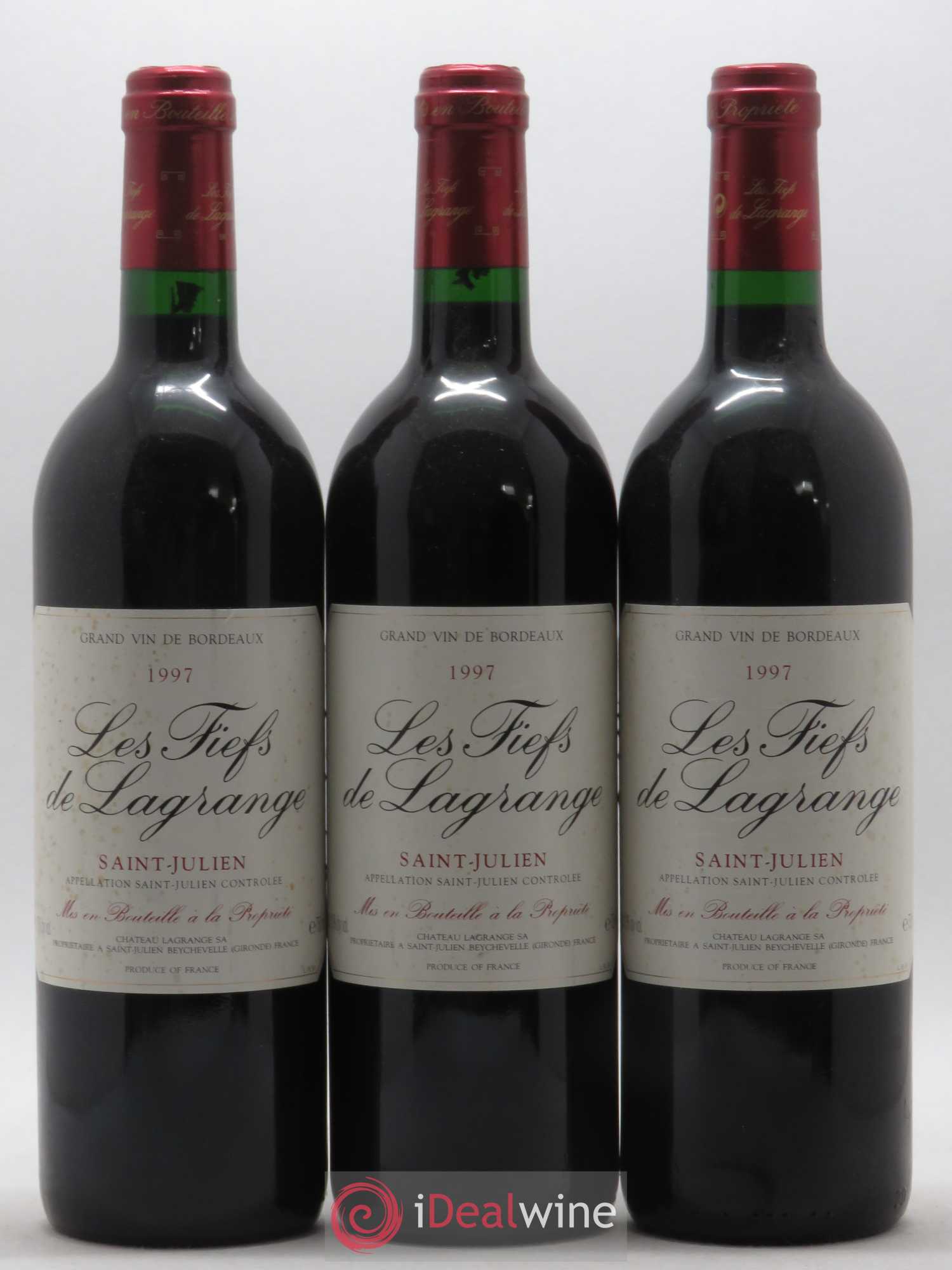 Les Fiefs de Lagrange Second Vin 1997 - Lot de 3 bouteilles - 0