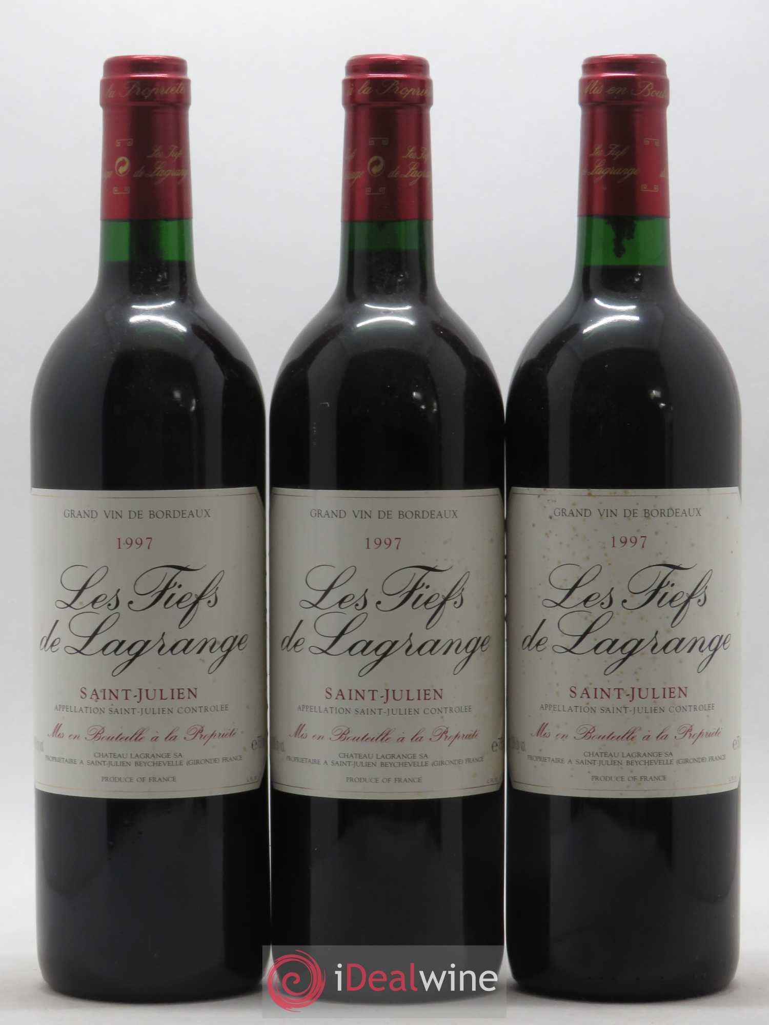 Les Fiefs de Lagrange Second Vin 1997 - Lot de 3 bouteilles - 0