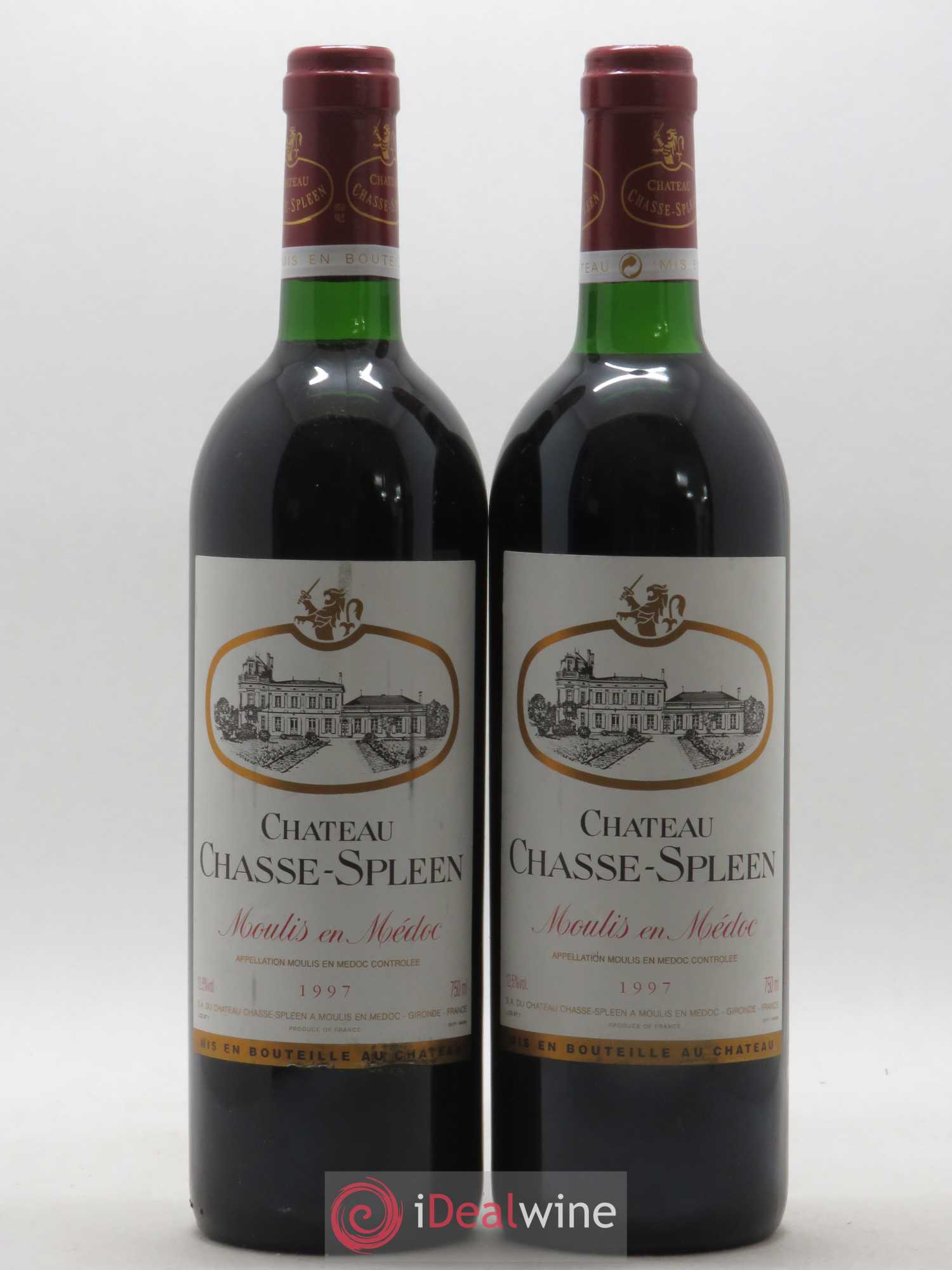 Château Chasse Spleen 1997 - Lot de 2 bouteilles - 0