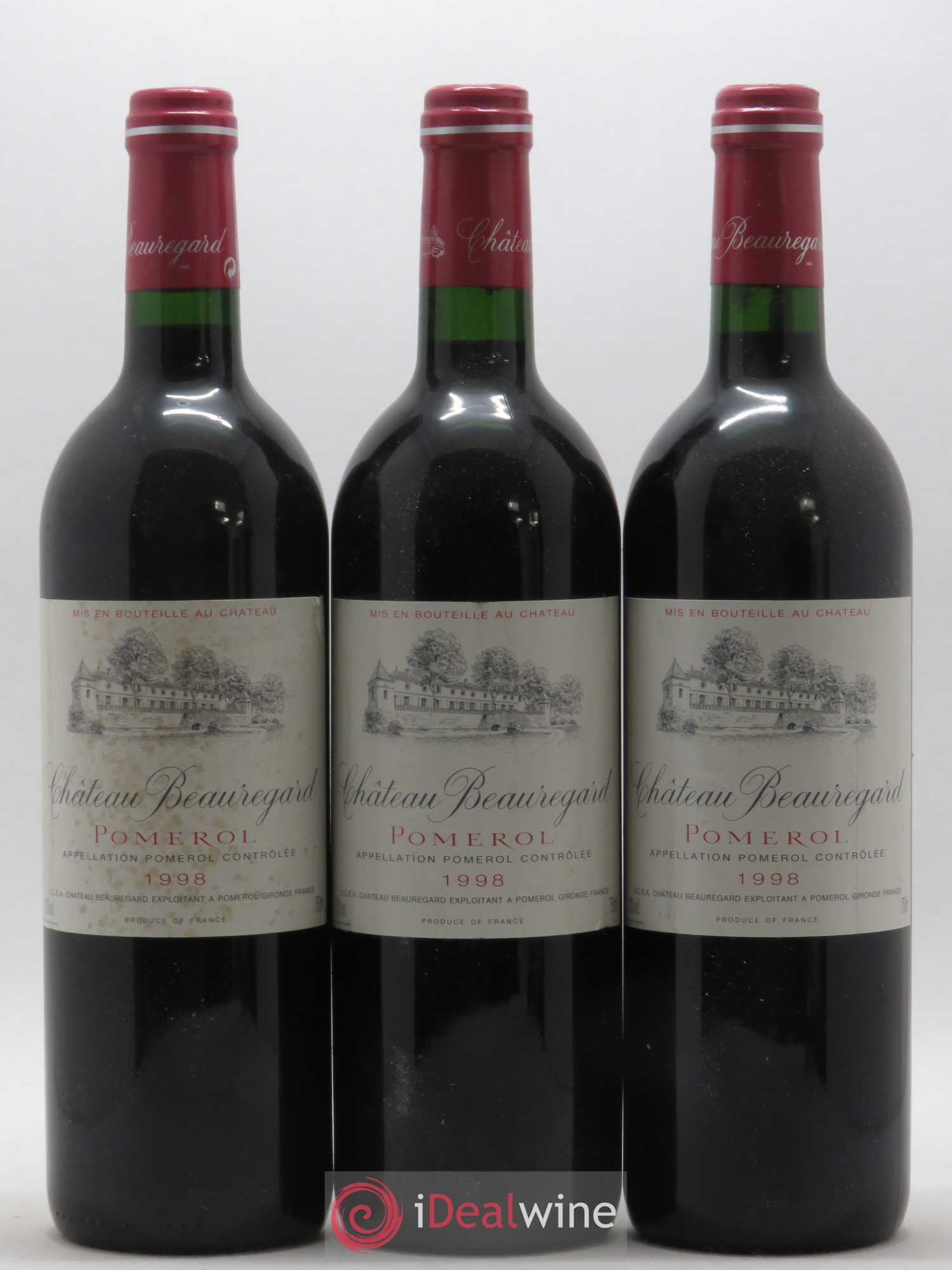 Château Beauregard 1998 - Lot de 3 bouteilles - 0