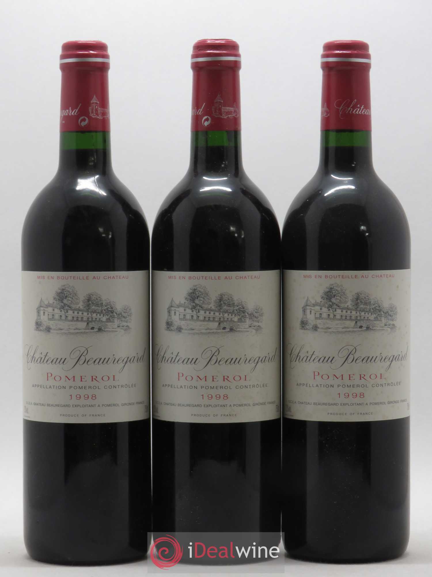 Château Beauregard 1998 - Lot de 3 bouteilles - 0