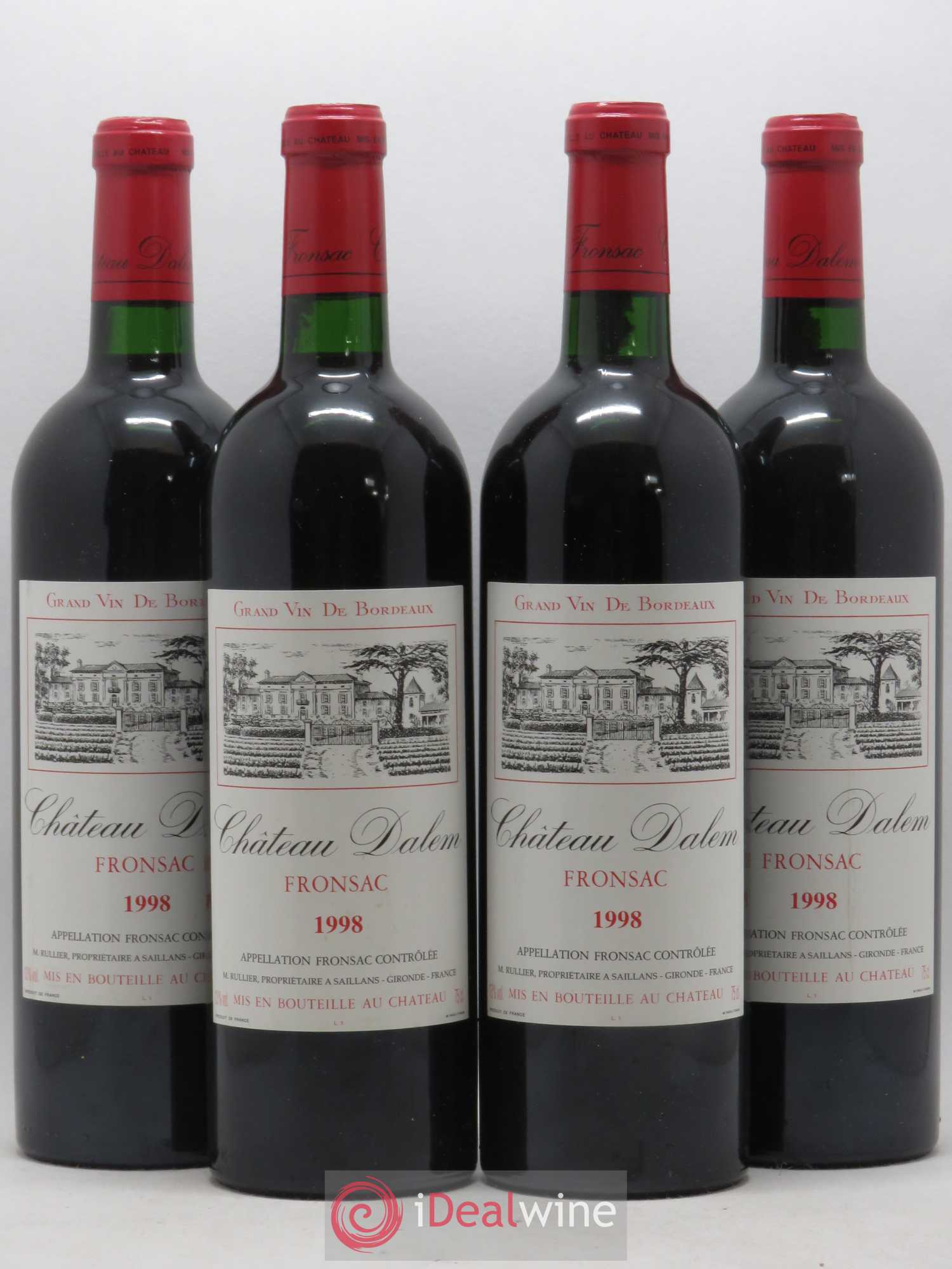 Château Dalem 1998 - Lot de 4 bouteilles - 0
