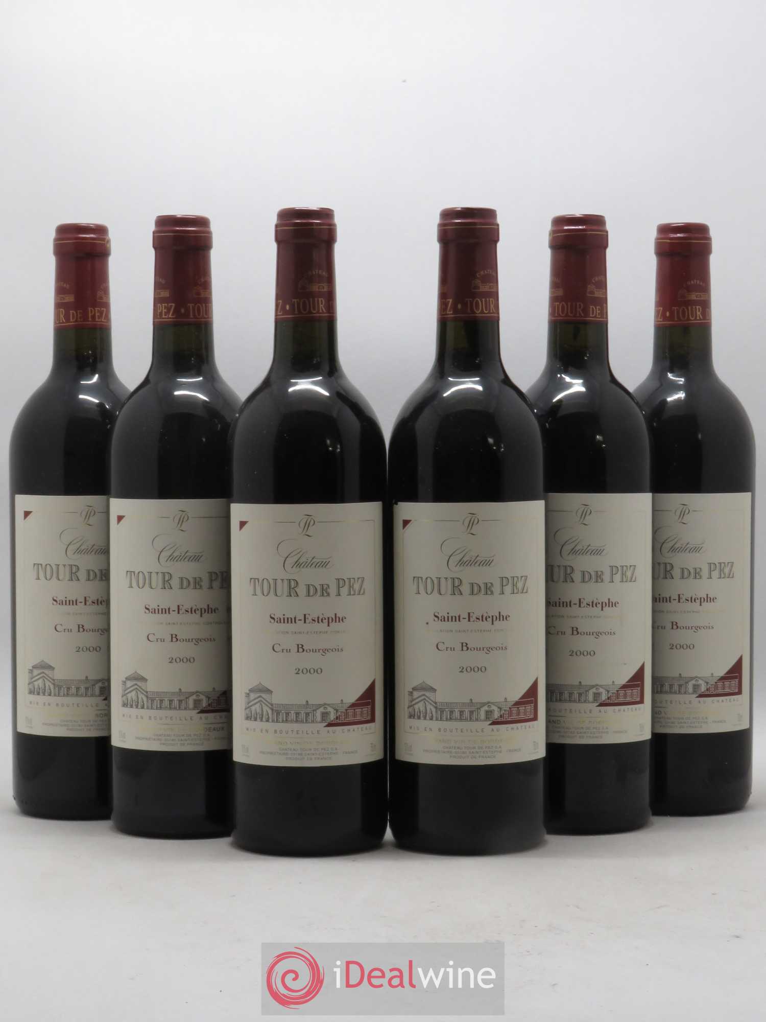Château Tour de Pez Cru Bourgeois 2000 - Lot de 6 bouteilles - 0