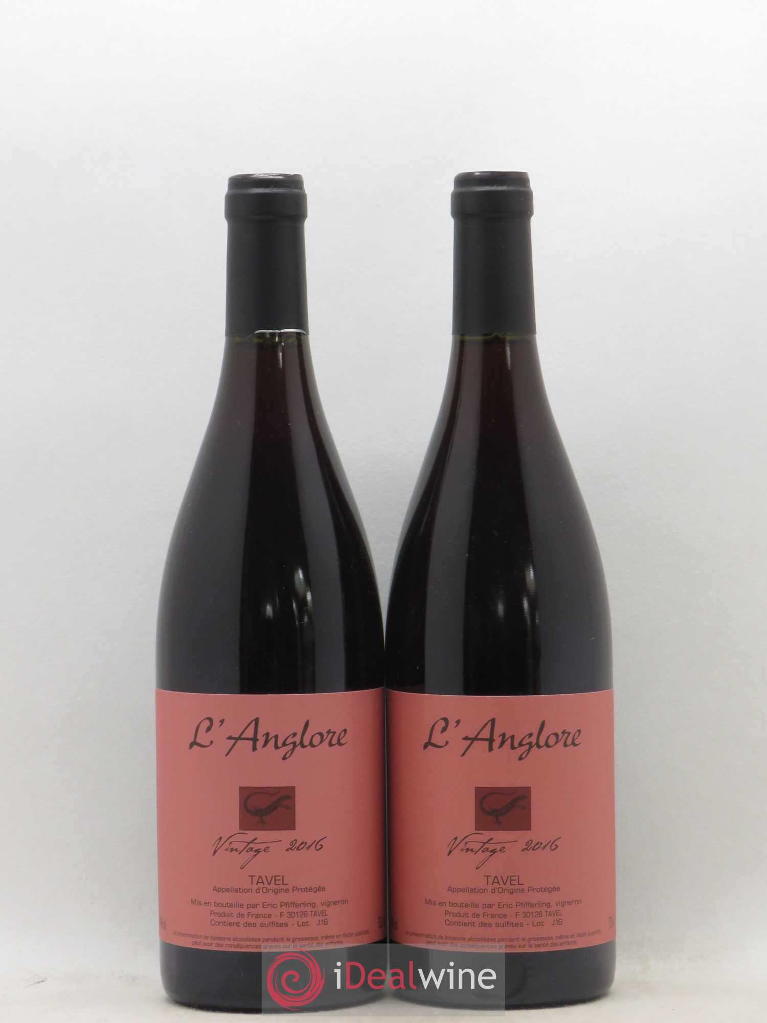 Tavel Vintage L'Anglore 2016 - Lot de 2 bouteilles - 0
